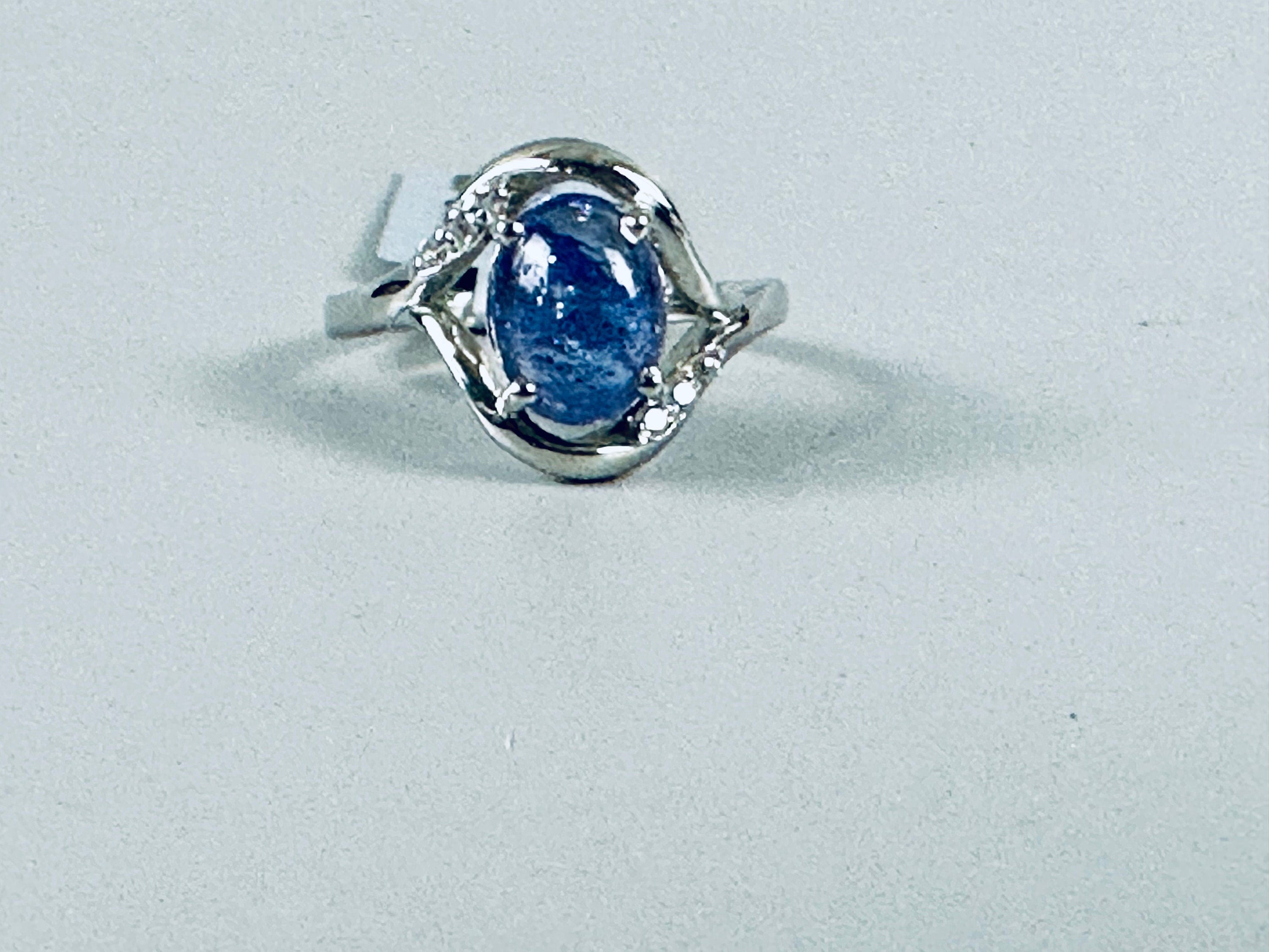 Tanzanite and Sterling Silver Ring
