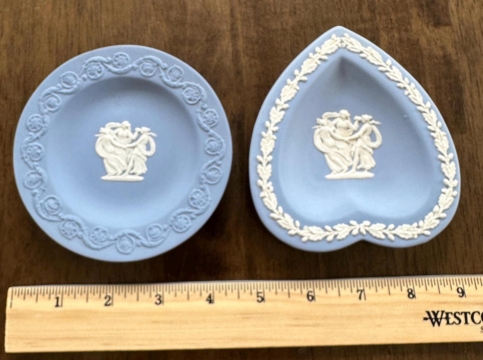 2 Wedgwood Jasperware Trinket Dishes