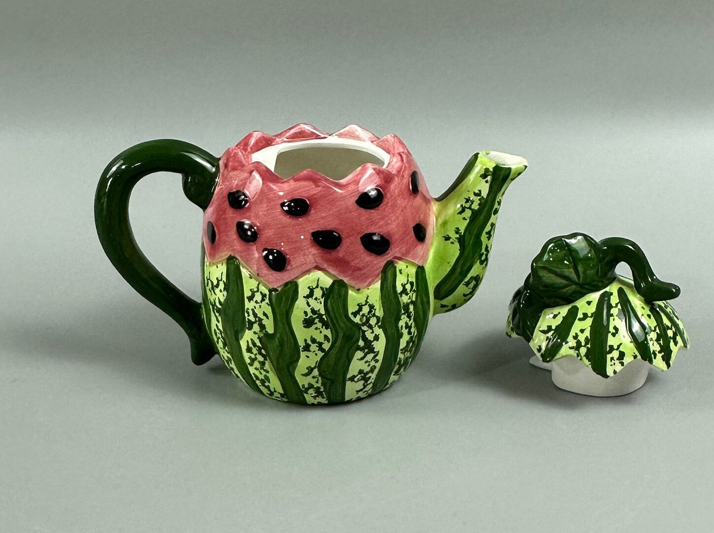 Vintage Cracker Barrel Watermelon Teapot