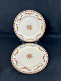 2 Minton Rose Dinner Plates Older Pattern
