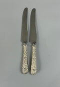 2 Kirk Stieff Repousse Place Knives