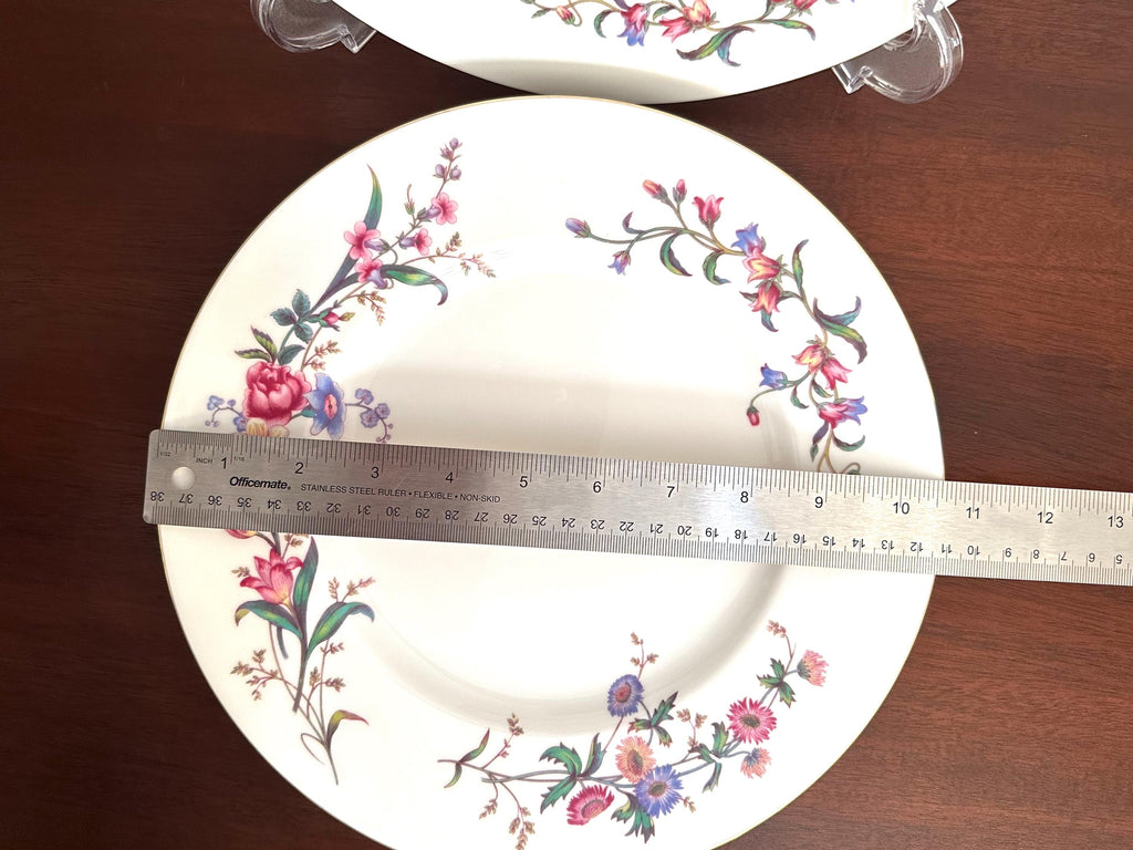 4 Wedgwood Devon Sprays Dinner Plates