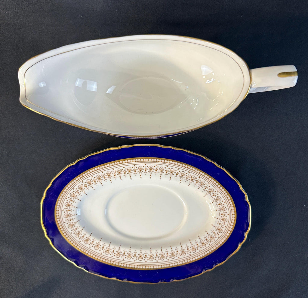 Royal Worcester Regency Gravy Boat with Underplate