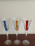 3 Waterford Snowflake Wishes Champagne Flutes