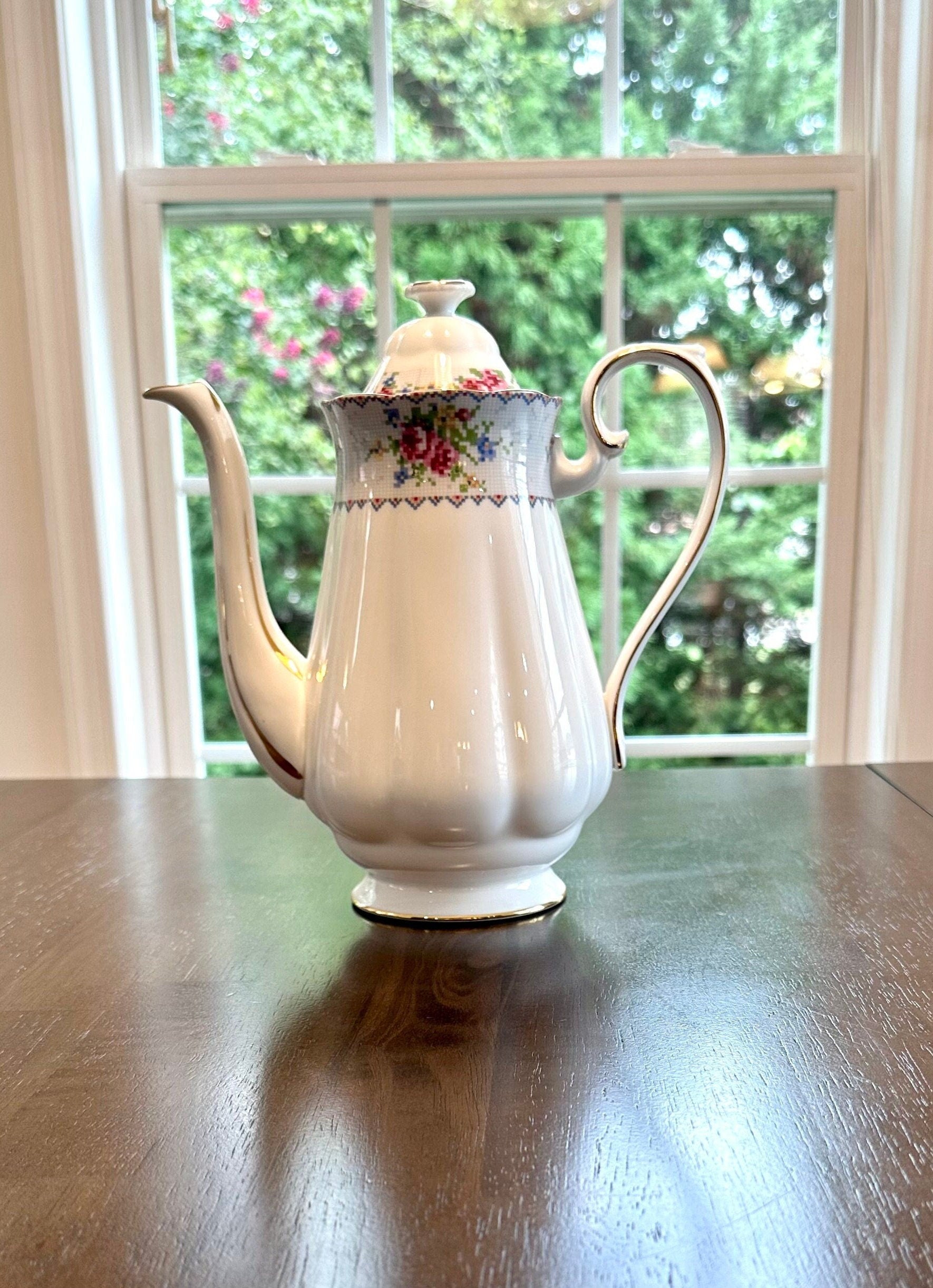 Royal Albert Petite Point Coffee Pot