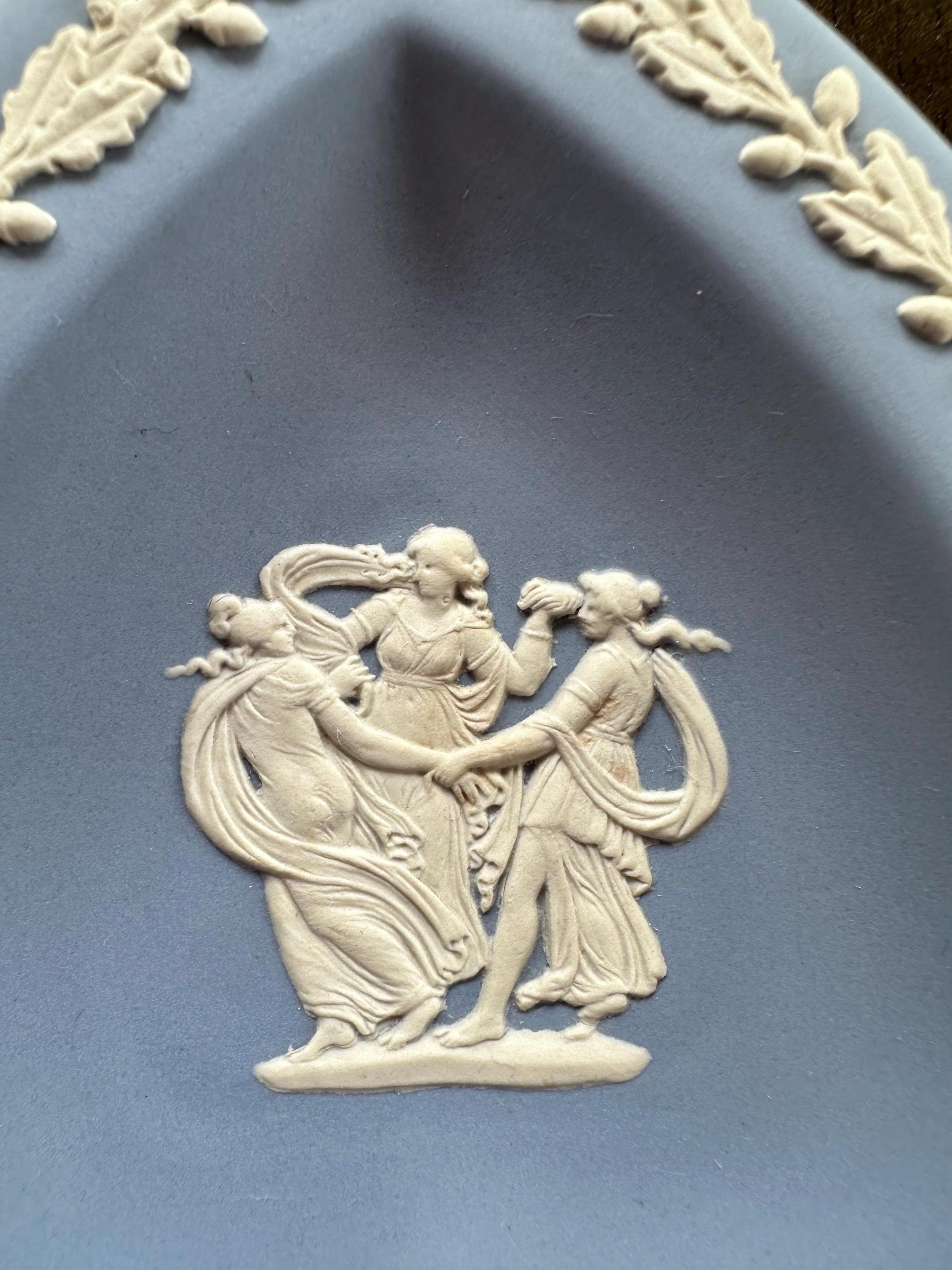 2 Wedgwood Jasperware Trinket Dishes