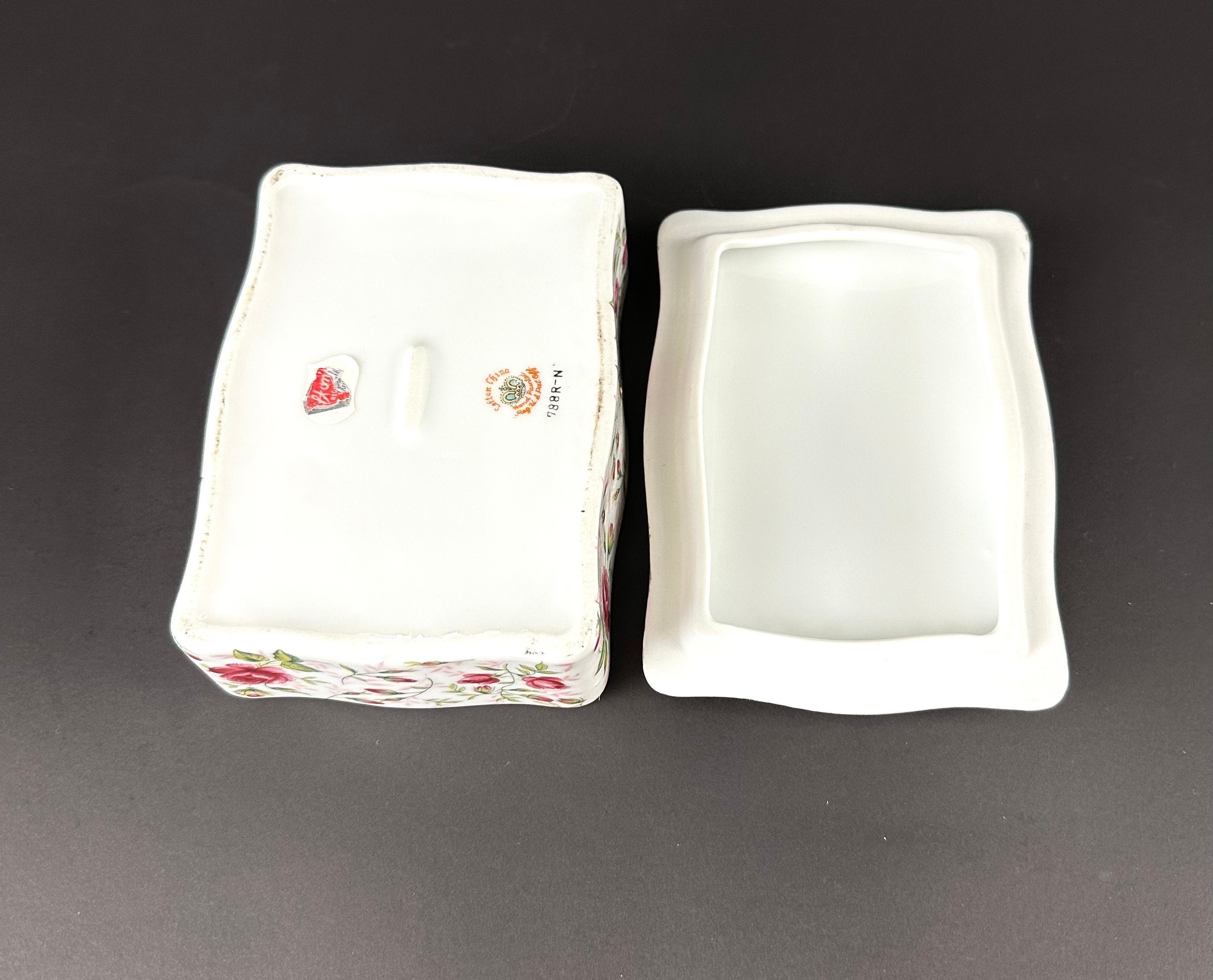Lefton “Rose Chintz” Covered Box