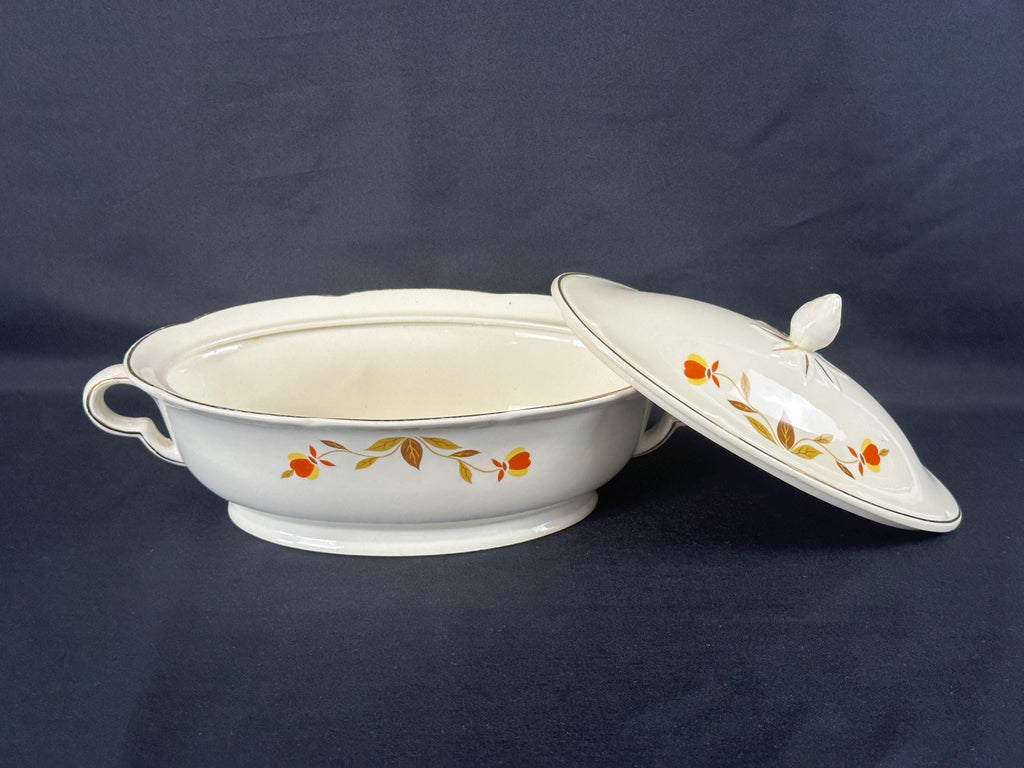 Hall Autumn Leaf Covered Oval Bowl