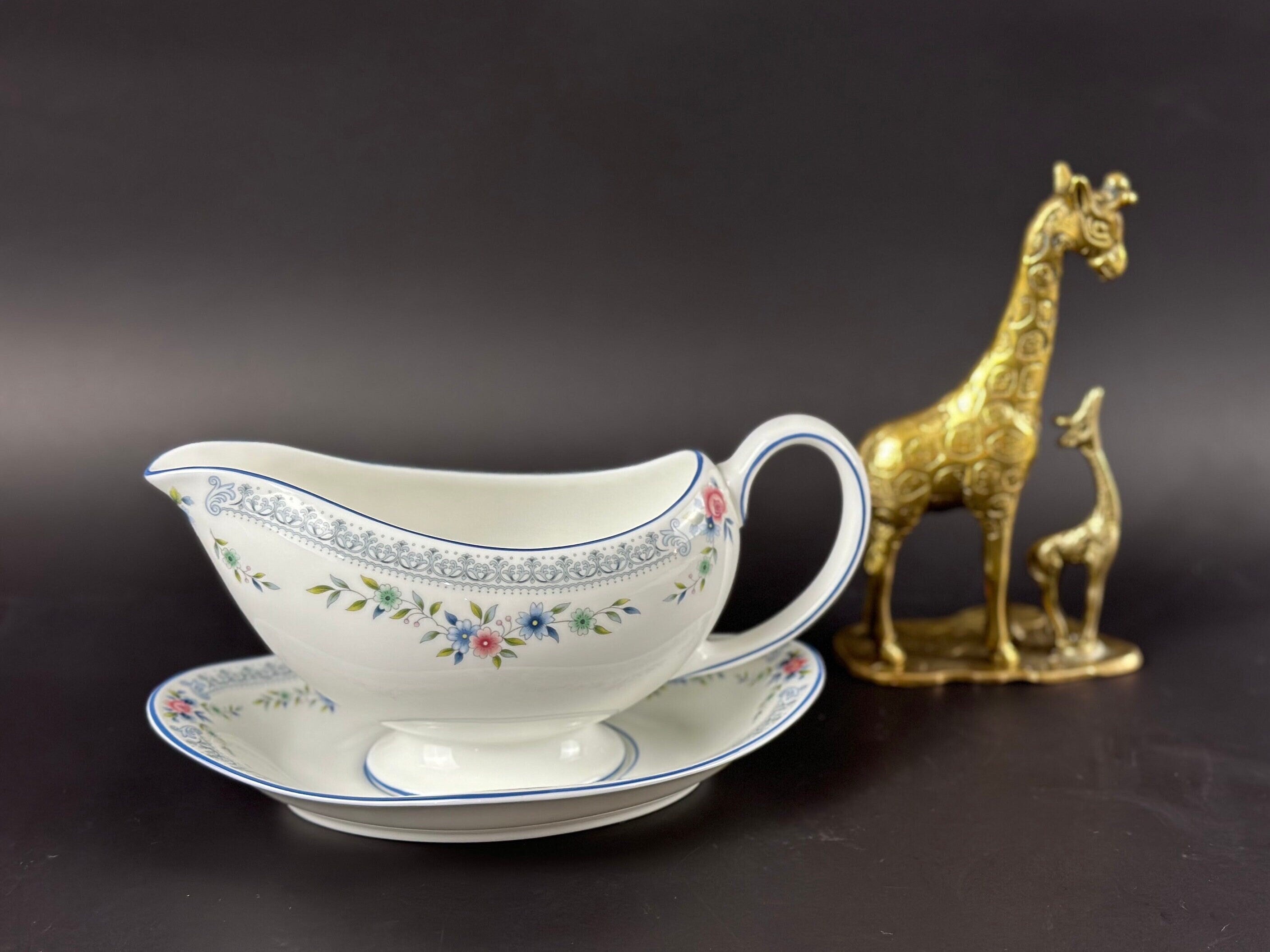 Wedgwood “Rosedale “ Gravey BoatWith Underplate