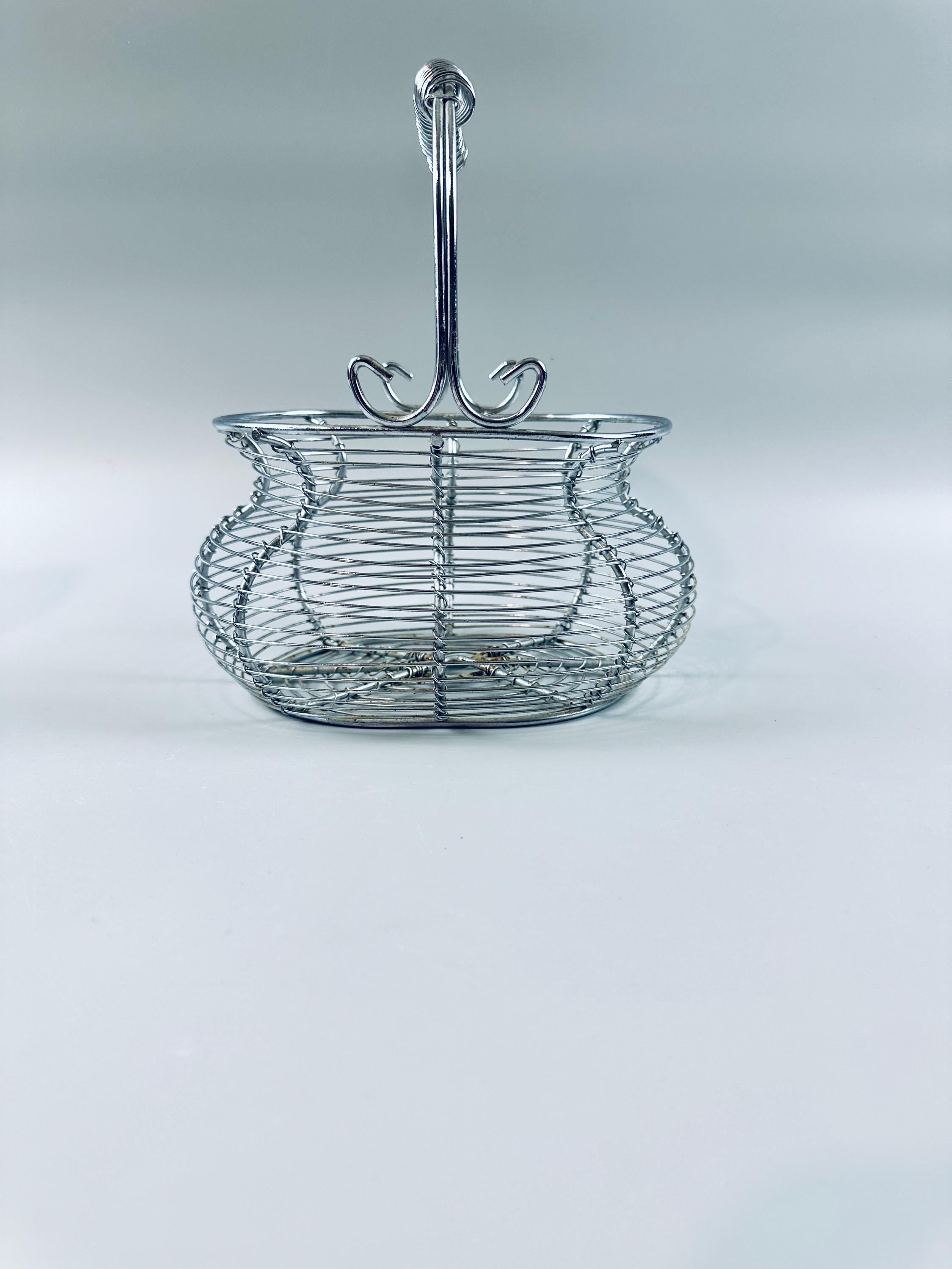 Vintage Wire Egg Basket