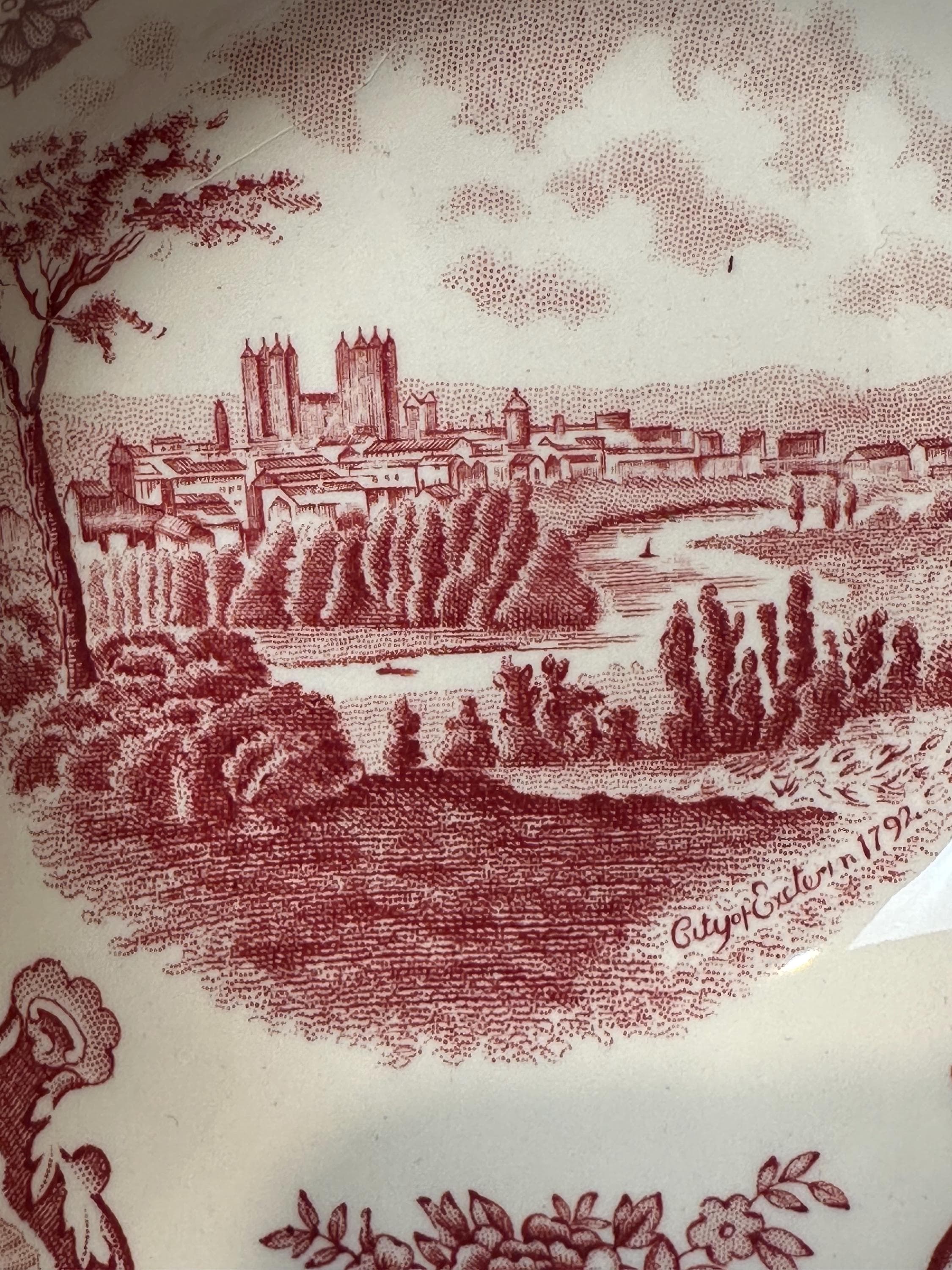 5 Johnson Brothers Old British Castles Square Cereal Bowls