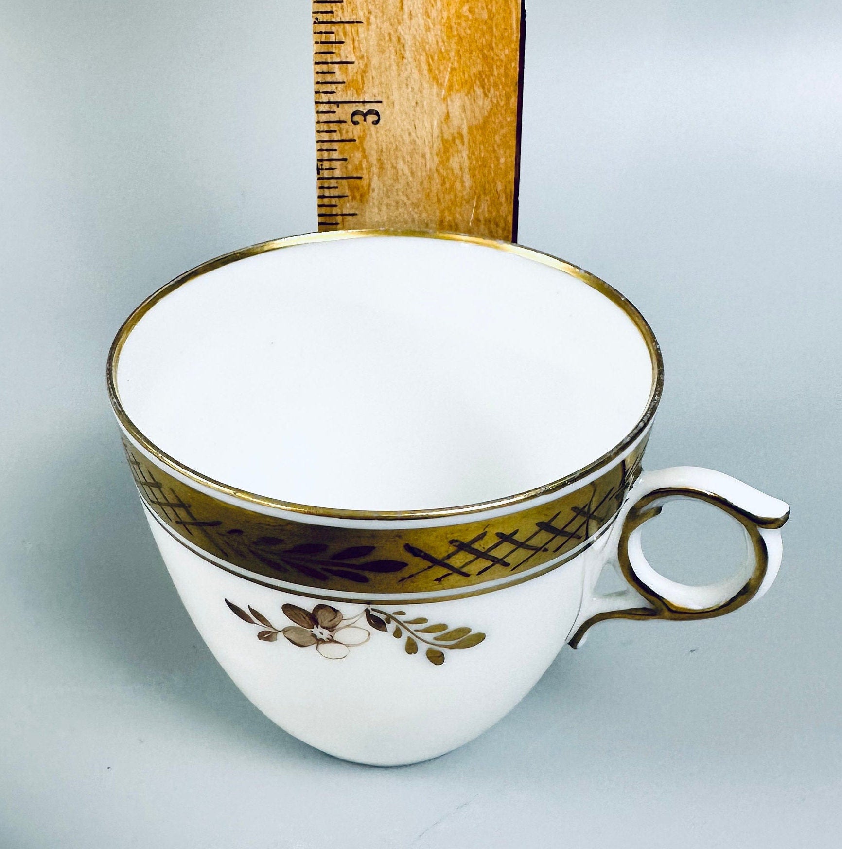 Royal Copenhagen Golden Basket Demitasse Cup and Saucer