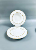 2 Royal Worcester Gold Chantilly Soup Bowls