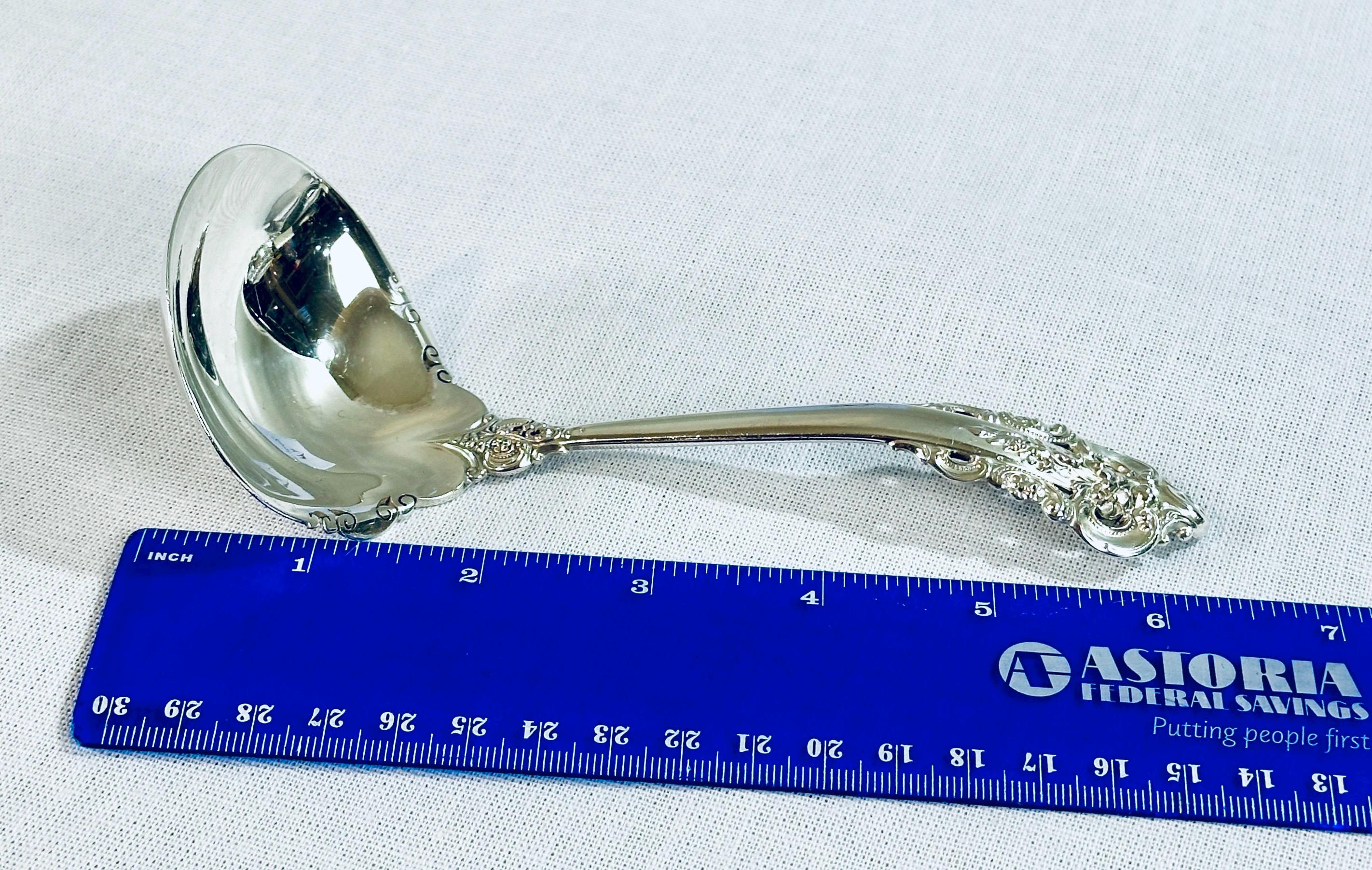 Wallace Grande Baroque Sterling Gravy Ladle