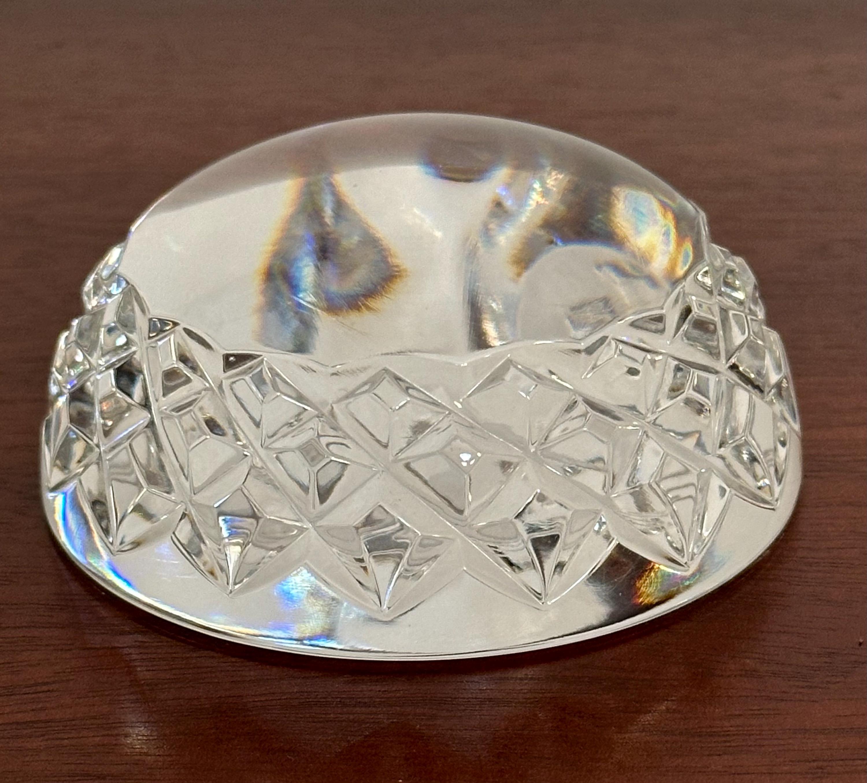 Waterford Crystal Swan Dome Paperweight