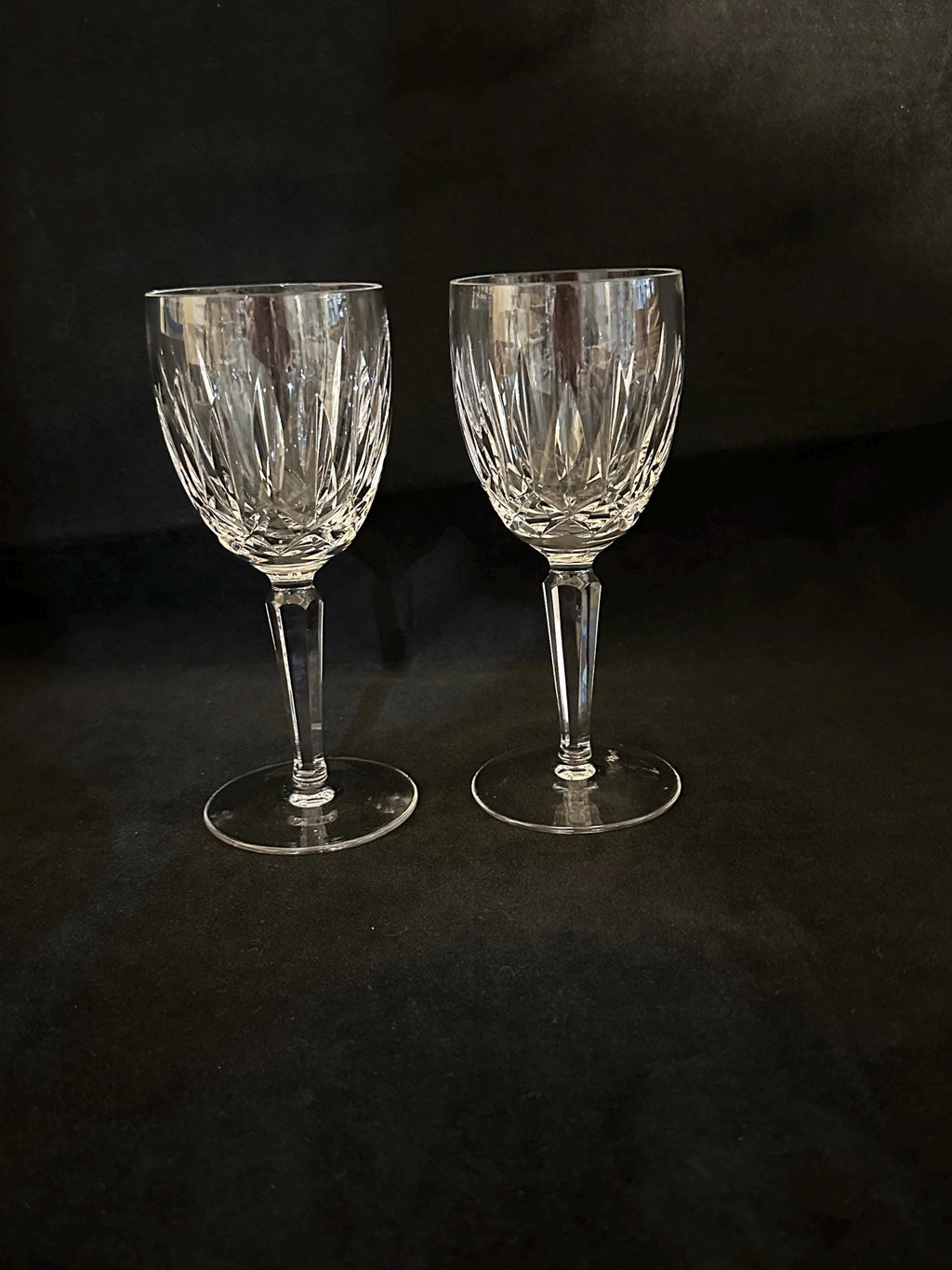 2 Waterford Crystal Kildare Claret Wine Glasses