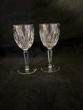 2 Waterford Crystal Kildare Claret Wine Glasses