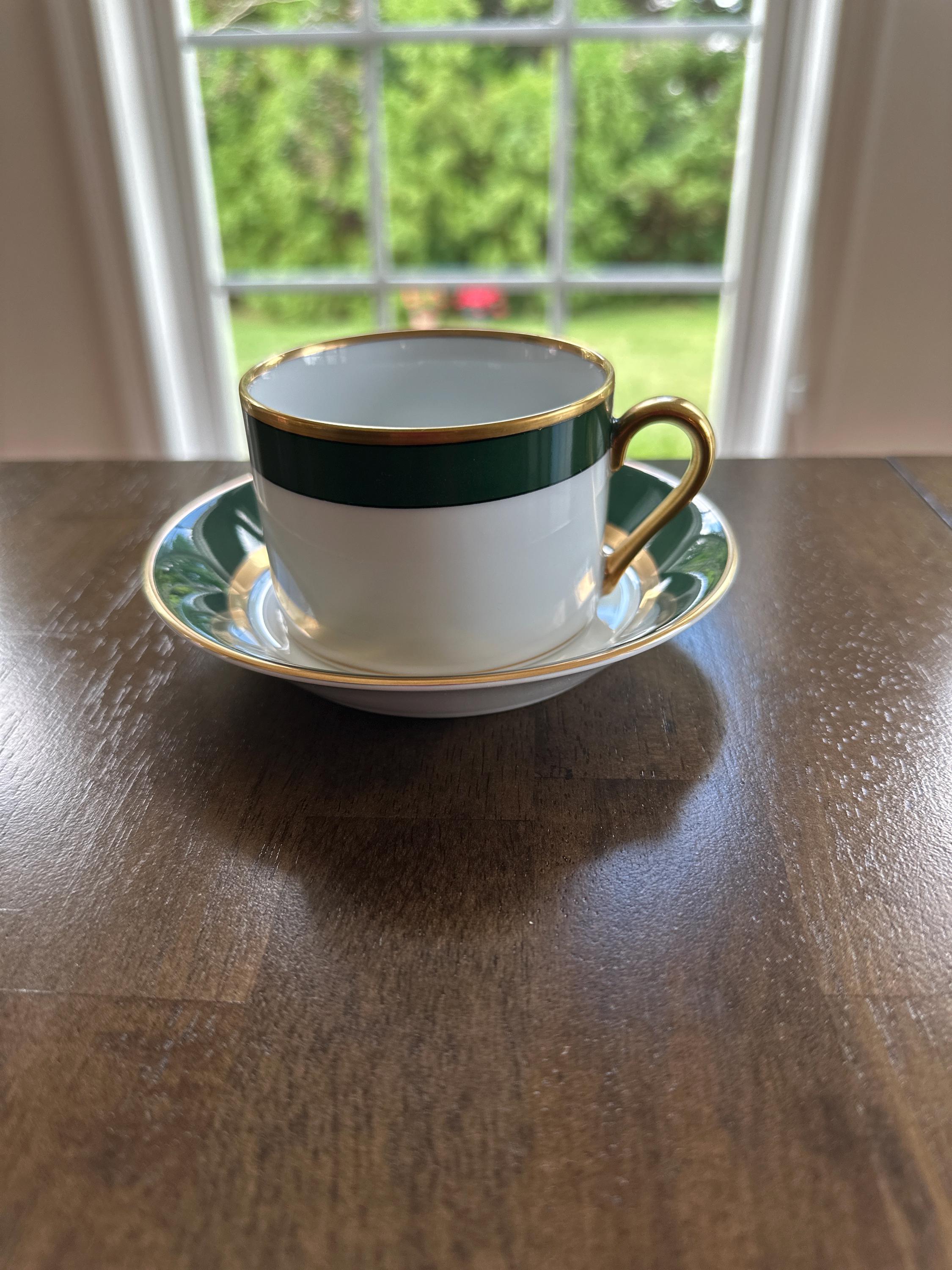 4 Place Settings of Fitz and Floyd Renaissance Green