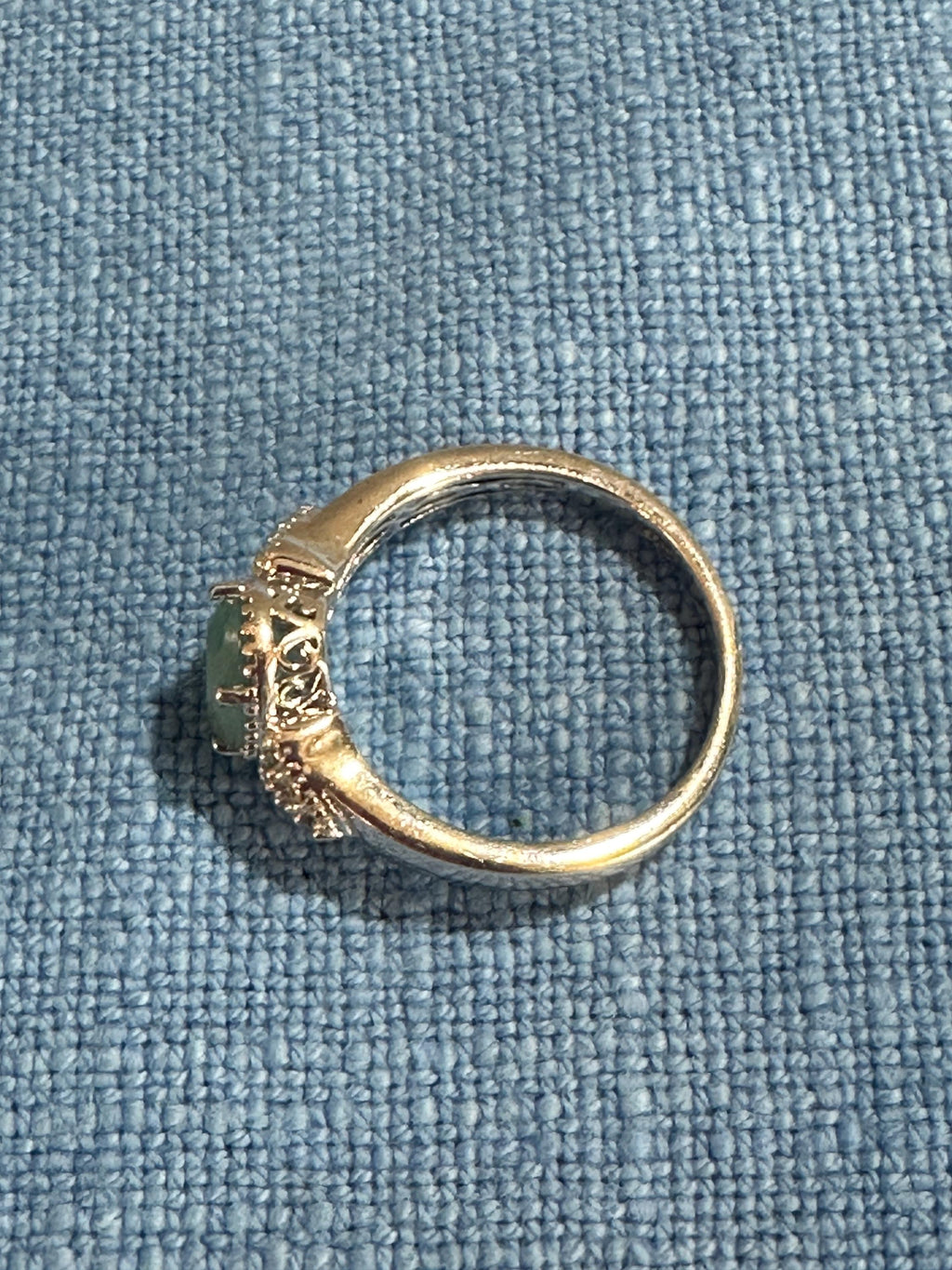 Sterling Silver Amazonite Ring size 9