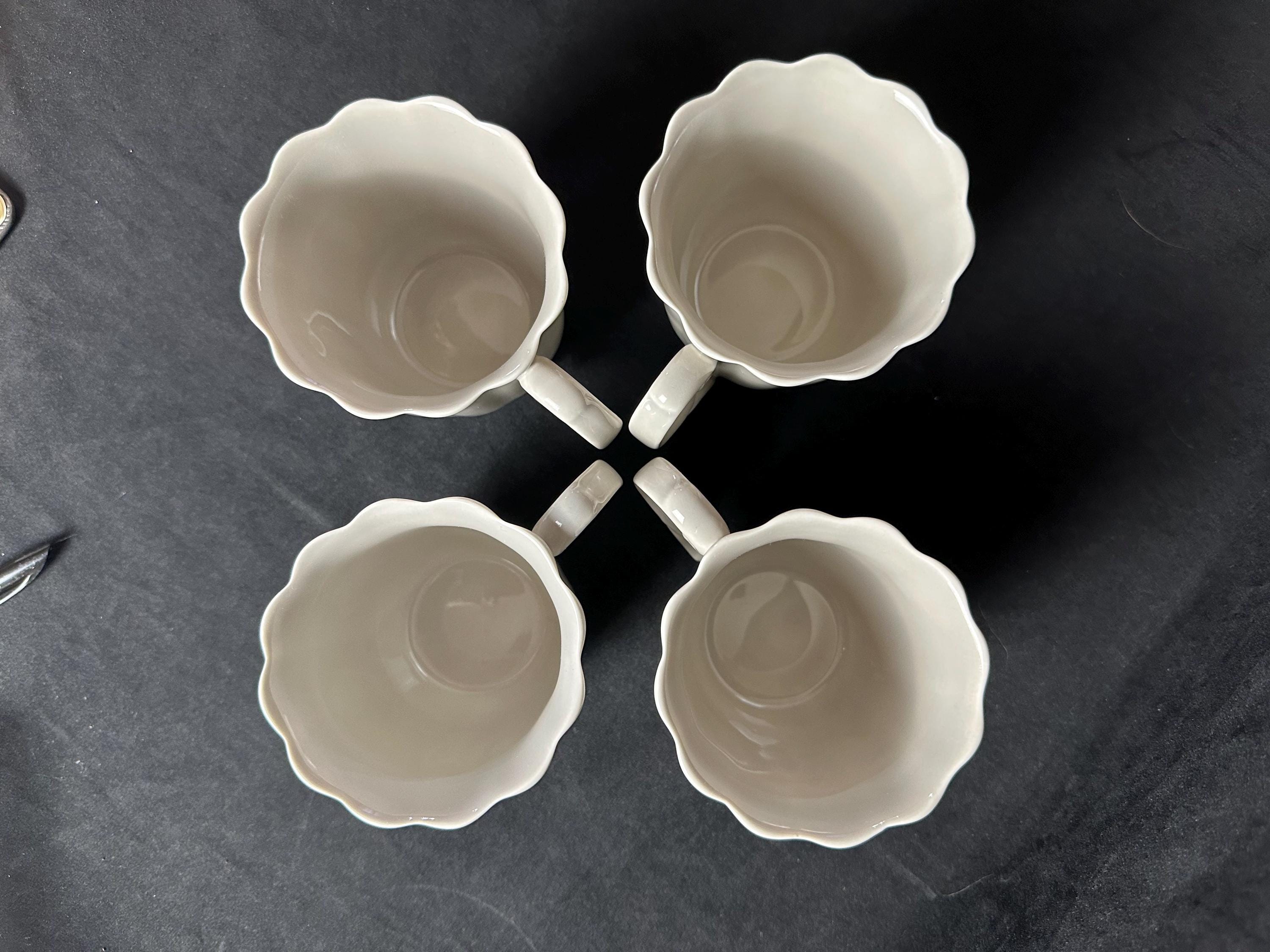 4 Lenox American by Design Everyday Solids Grey Mugs