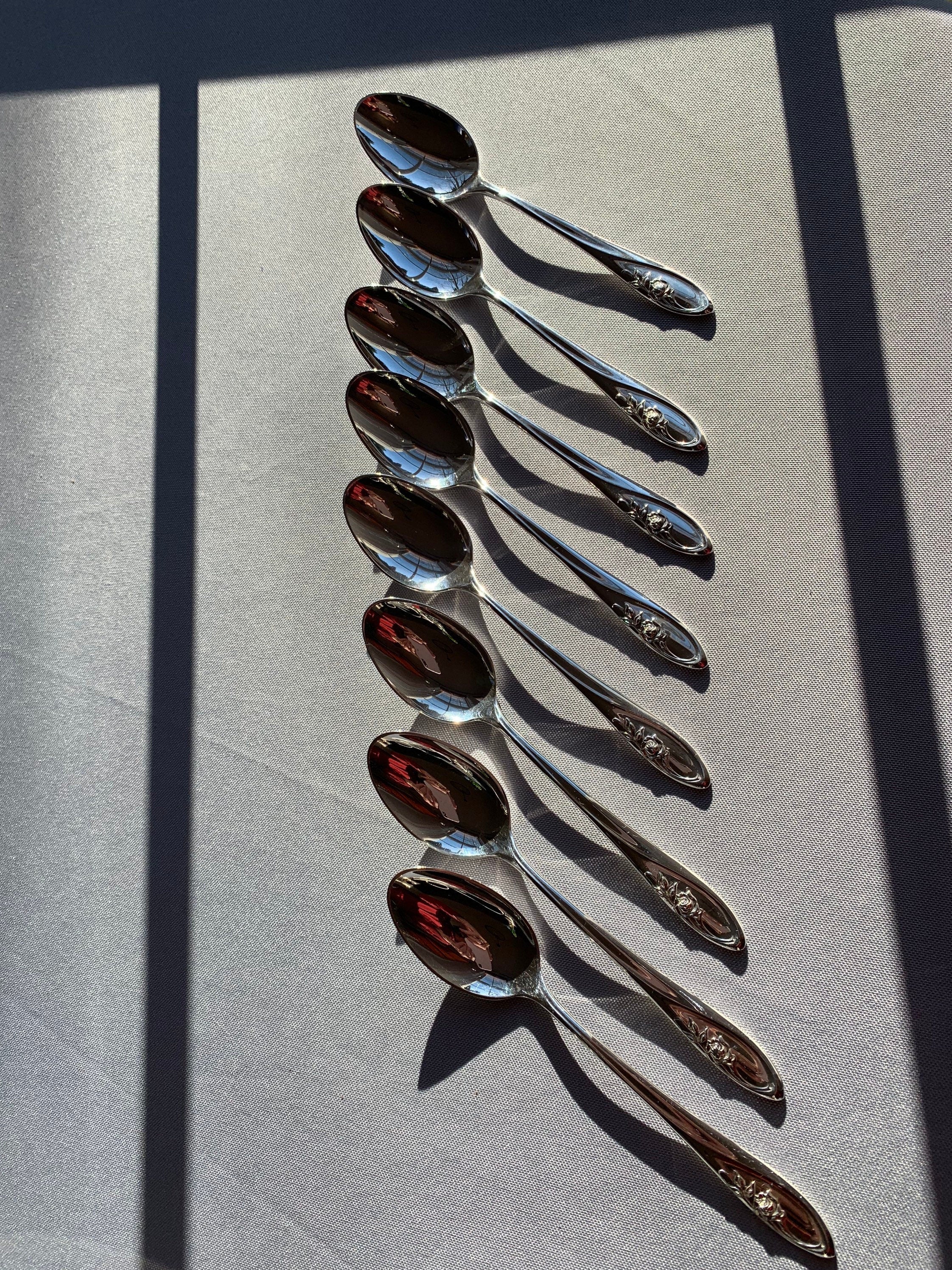 Towle Sculpted Rose Sterling Teaspoon