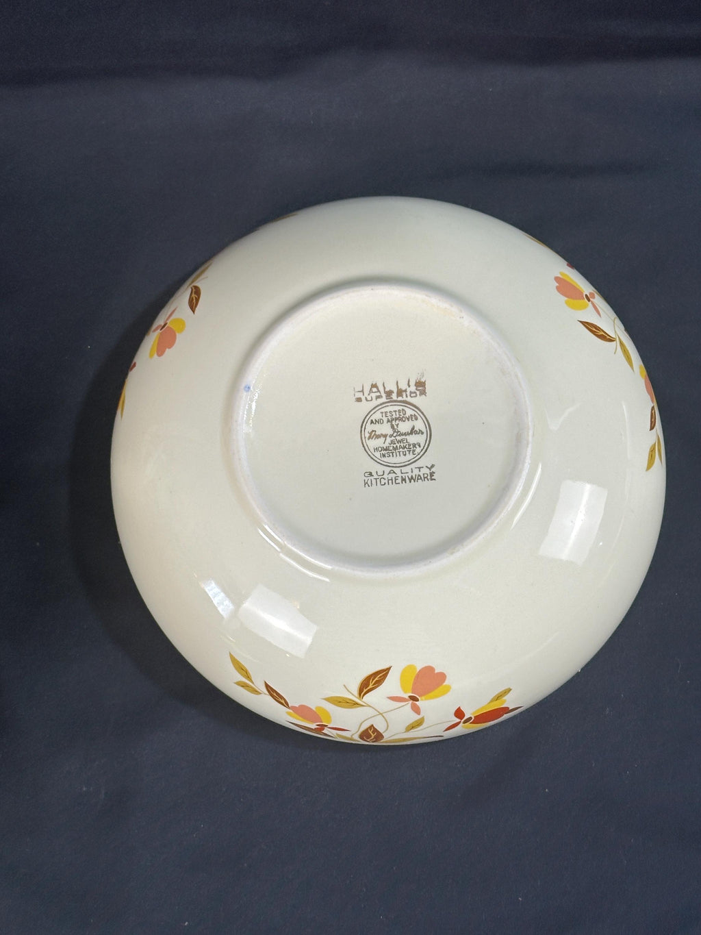 Hall Pottery Autumn Leaf Serving Bowl