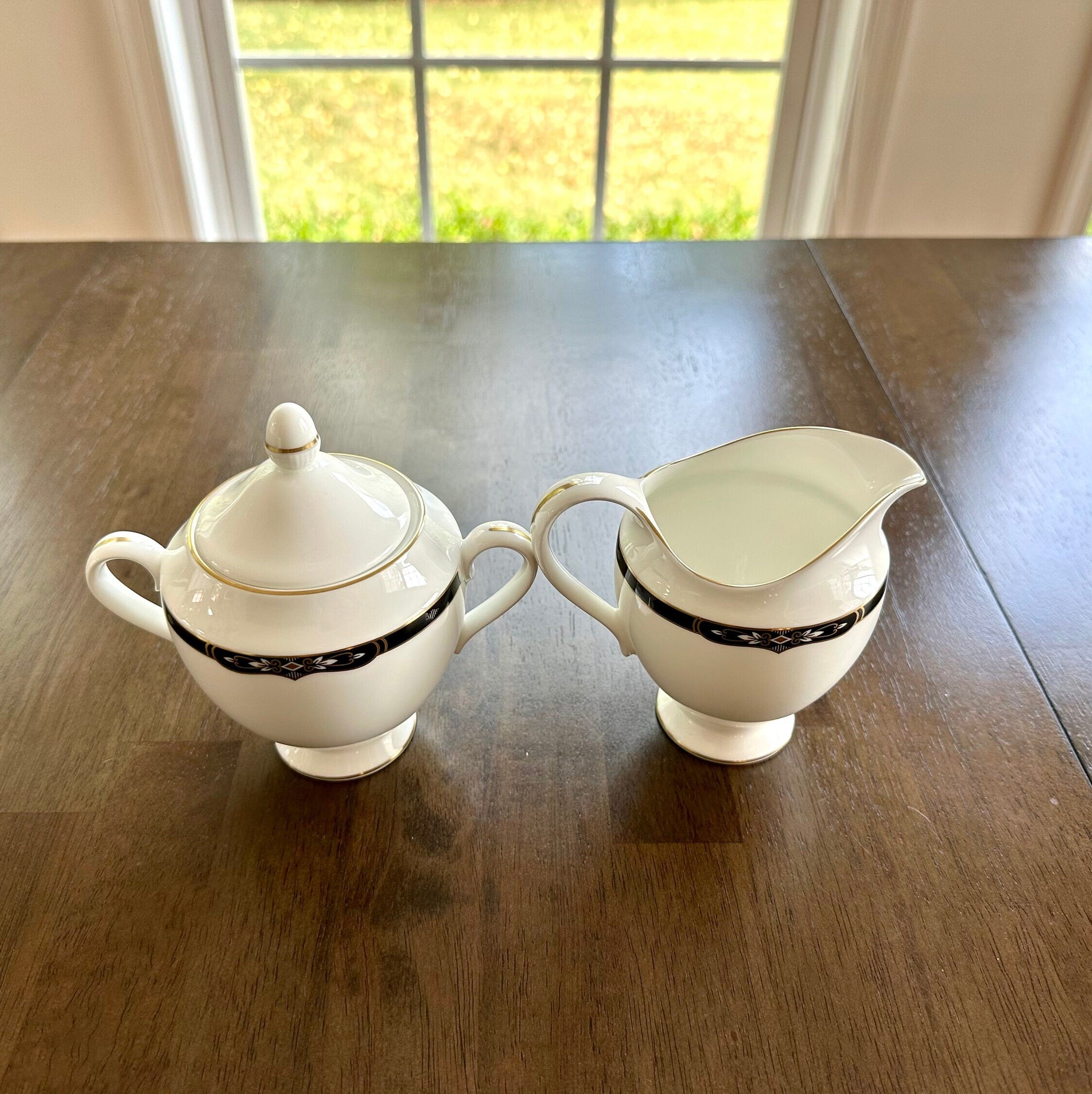 Wedgwood Preston Creamer and Sugar Bowl