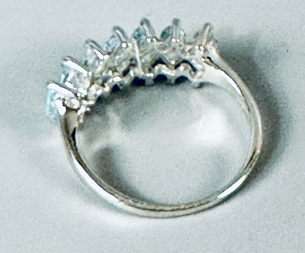 Aquamarine Sterling Ring