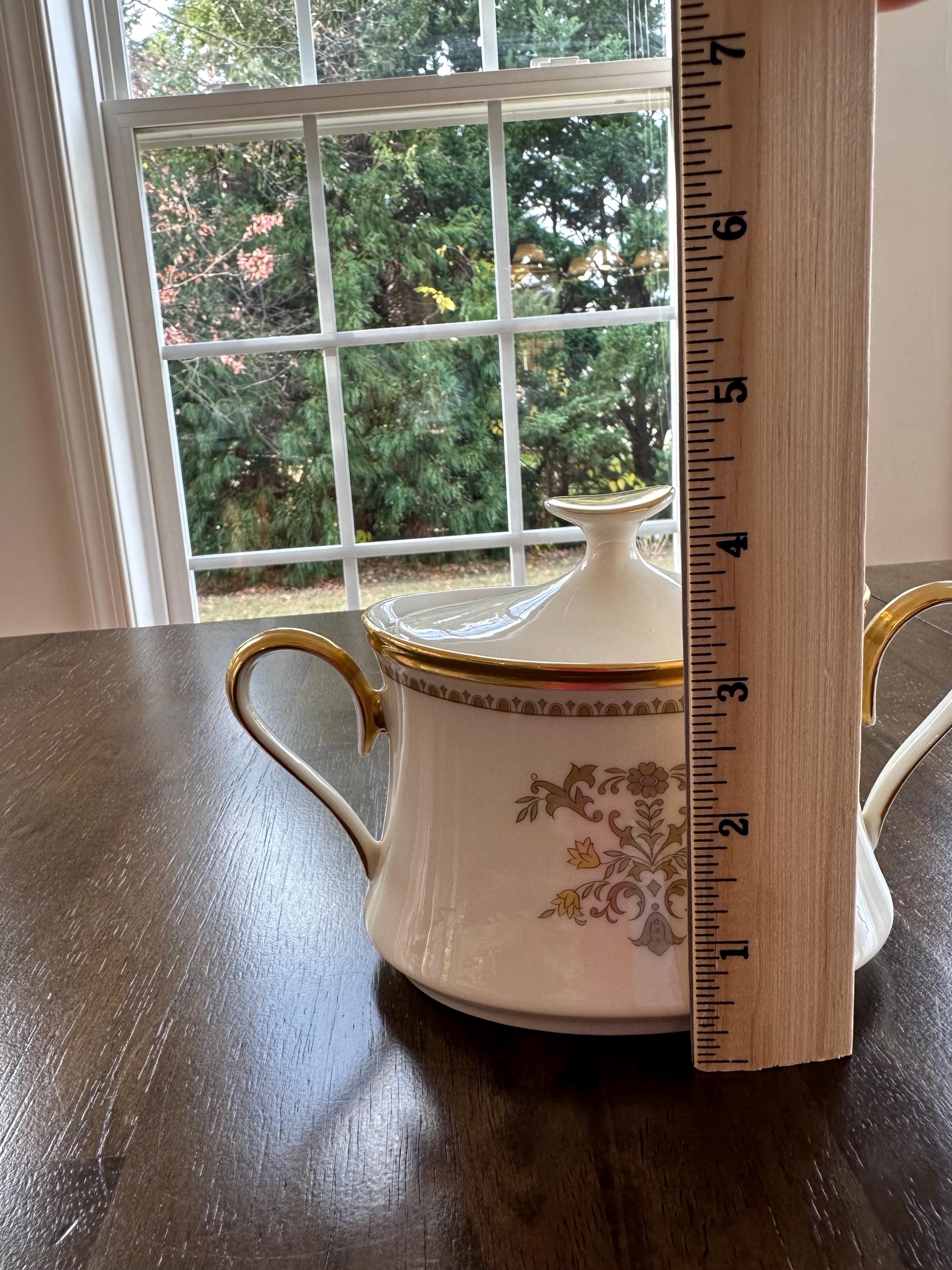 Lenox Castle Garden Sugar Bowl