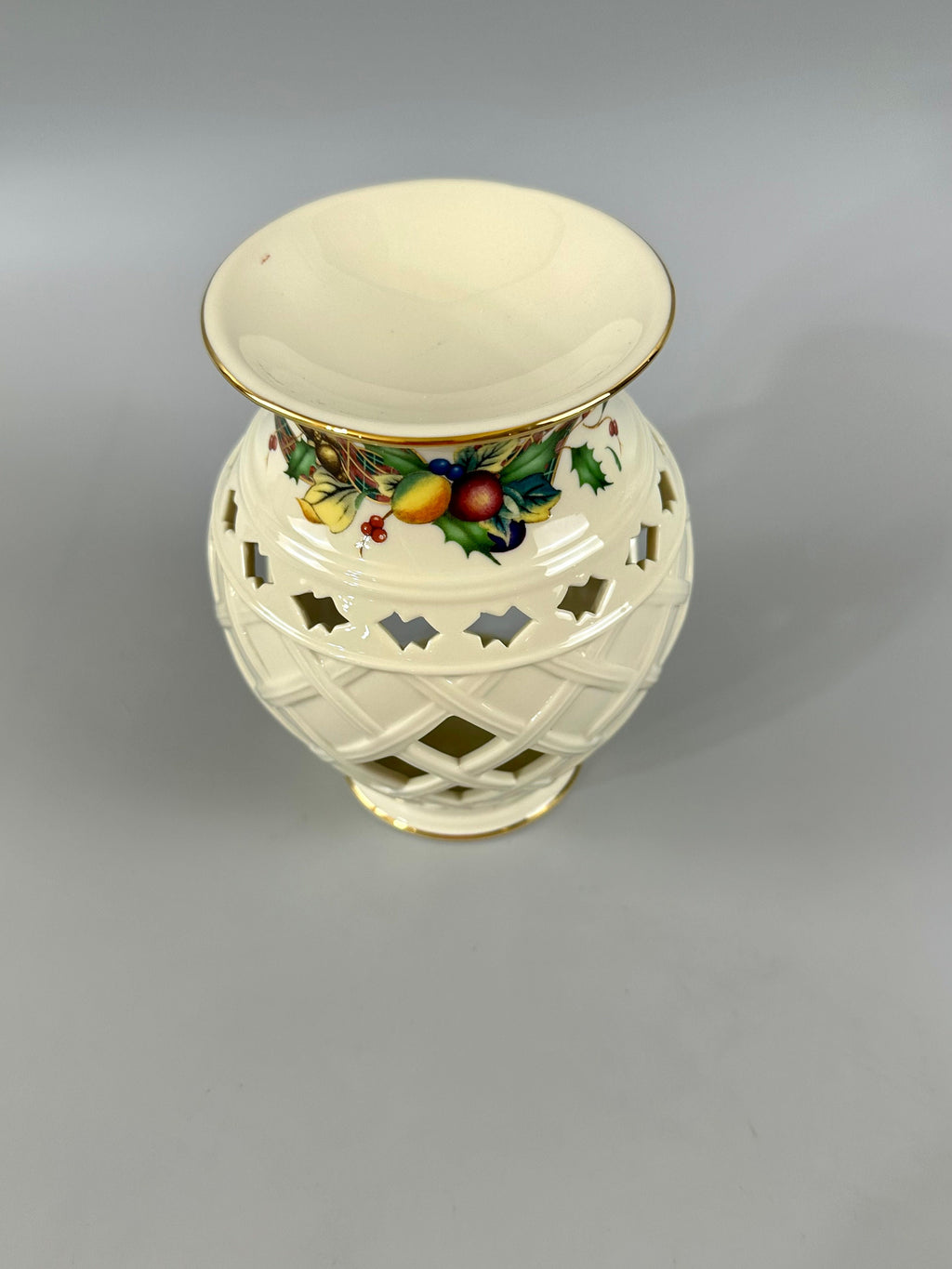 Lenox Holiday Tartan Fragrance Warmer/ Tea light Candle Holder