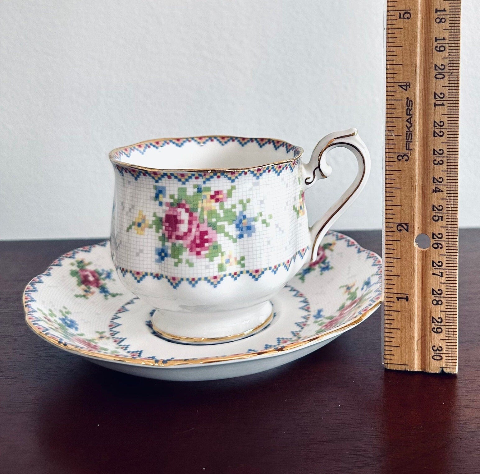 Royal Albert Petite Point Teacup and Saucer