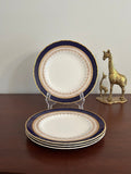4 Royal Worcester Regency Blue Salad Plates