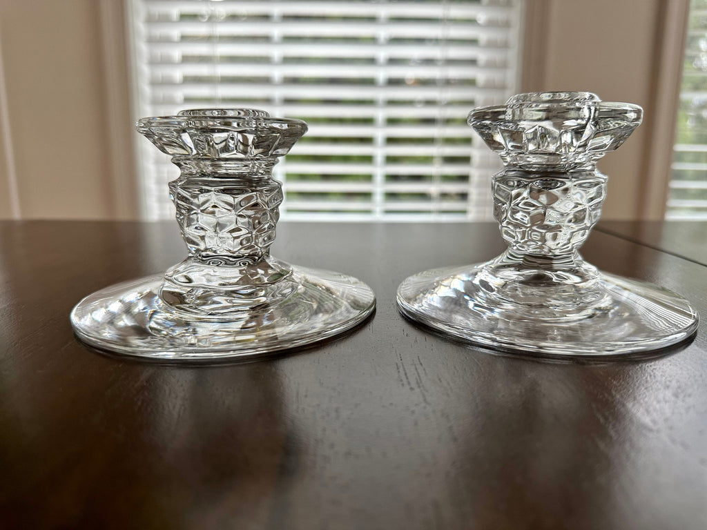 Fostoria American Candle Holders