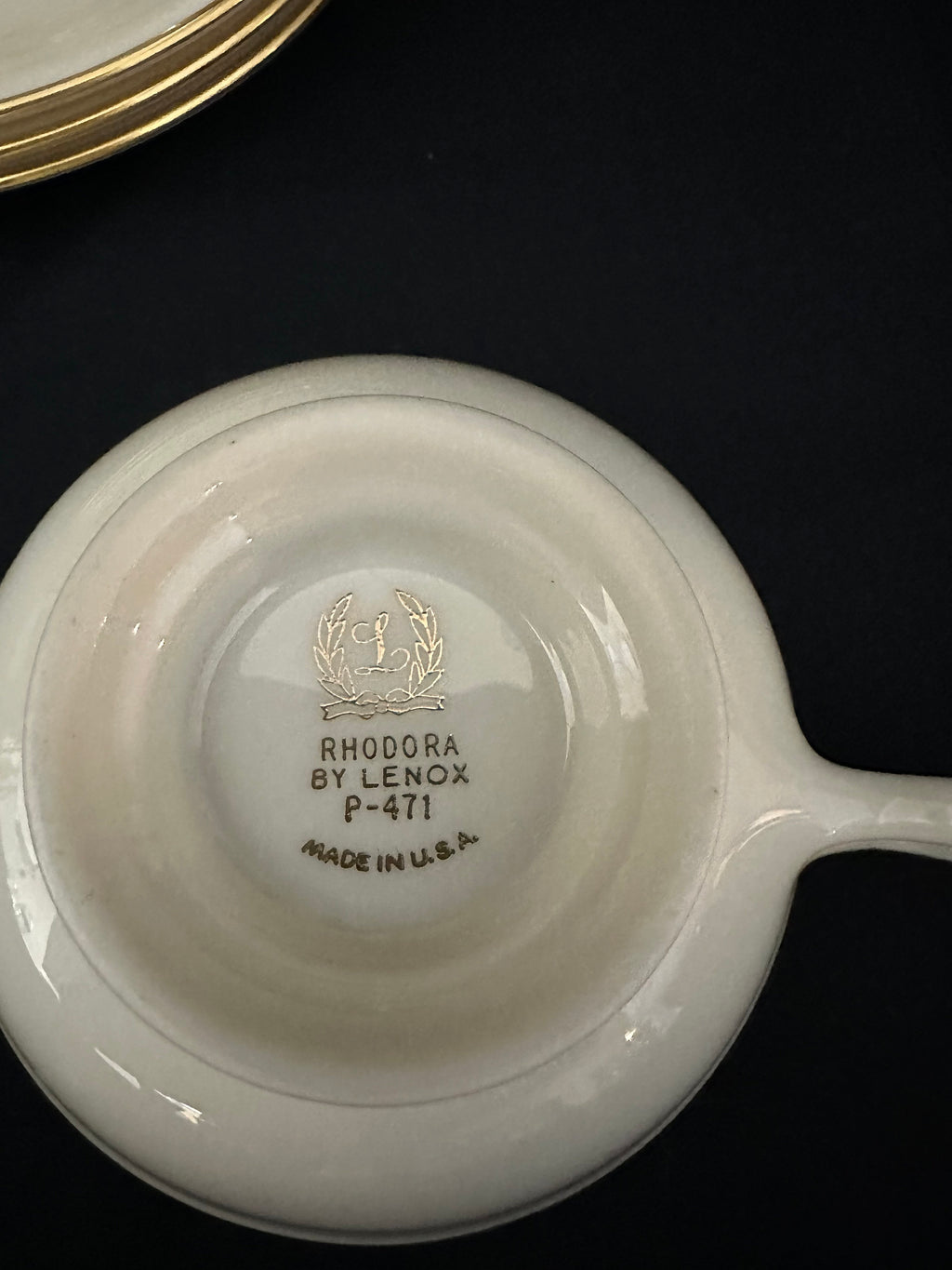 3 Lenox Rhodora Teacups and Saucers