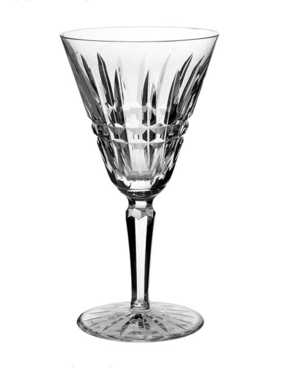 5 Waterford Crystal Glenmore White Wine Glasses