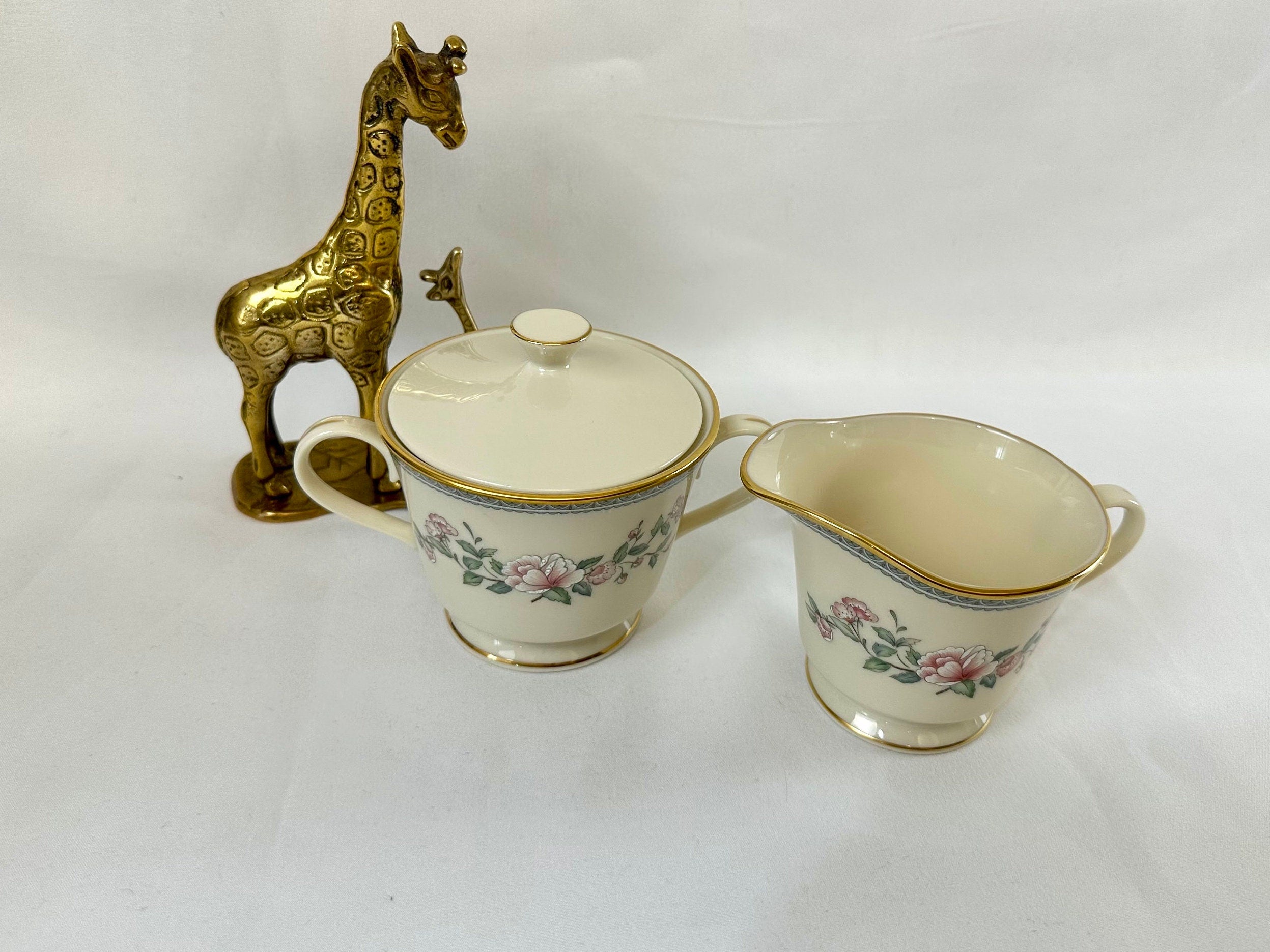 Lenox Serenade Creamer and Sugar Bowl