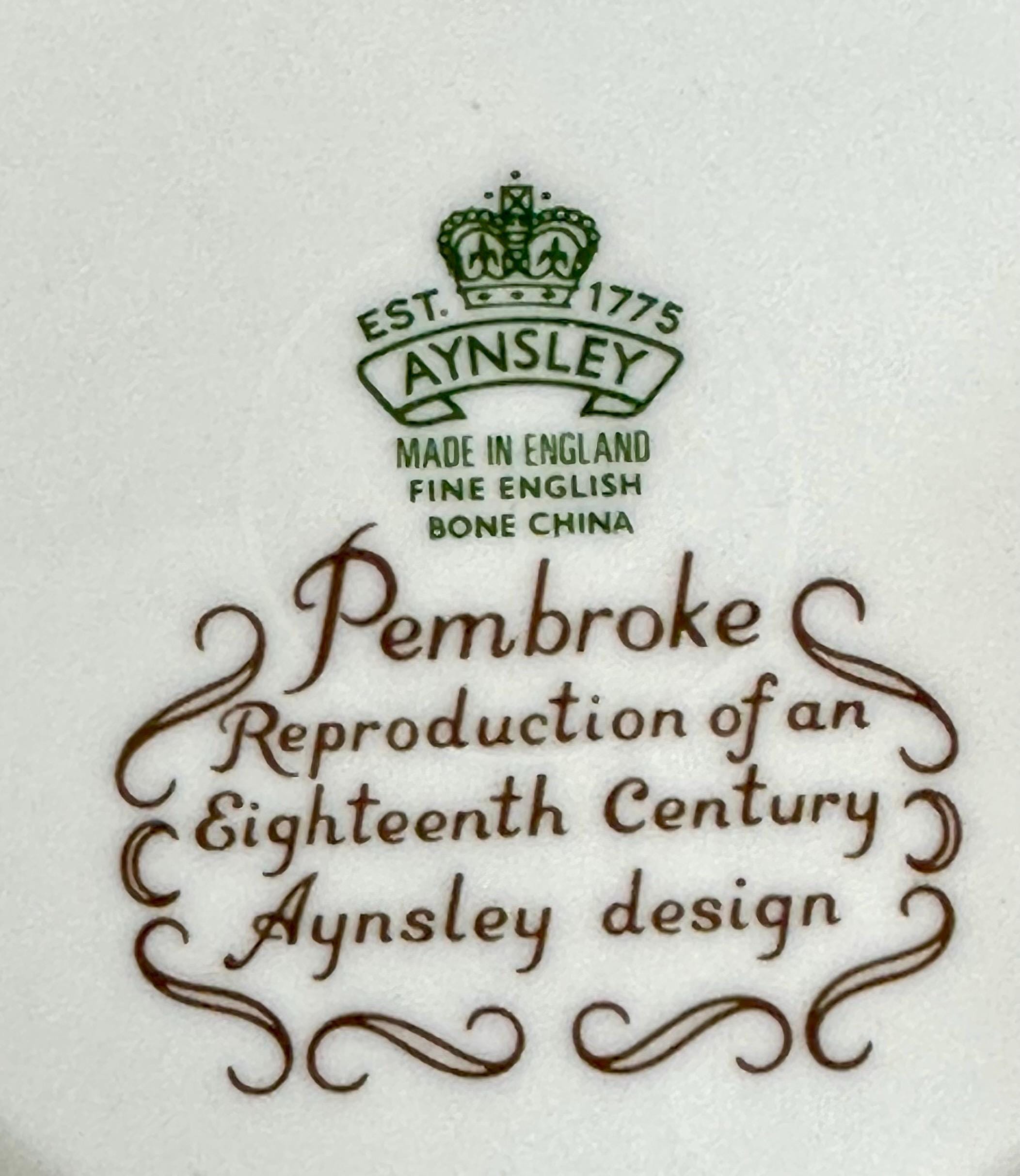 Four Aynsley Pembroke Soup Bowls