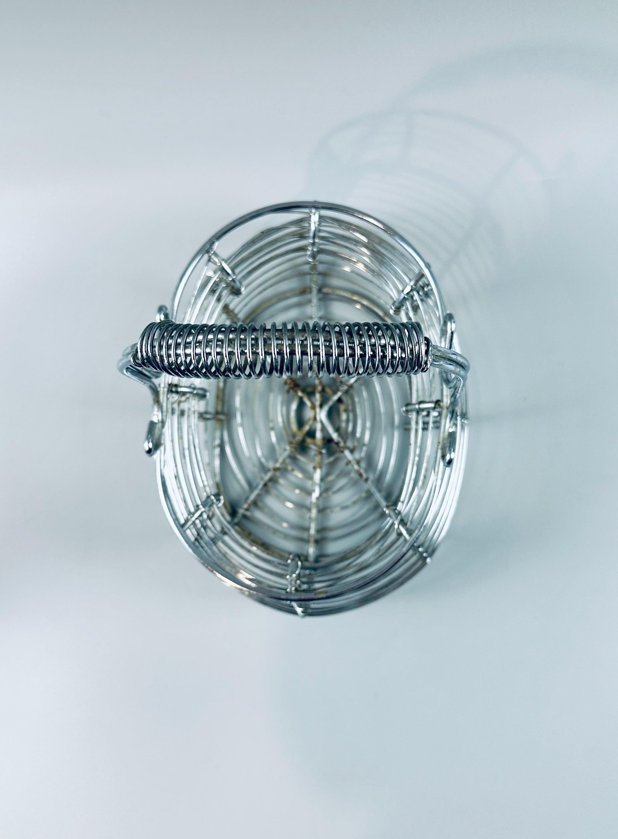 Vintage Wire Egg Basket