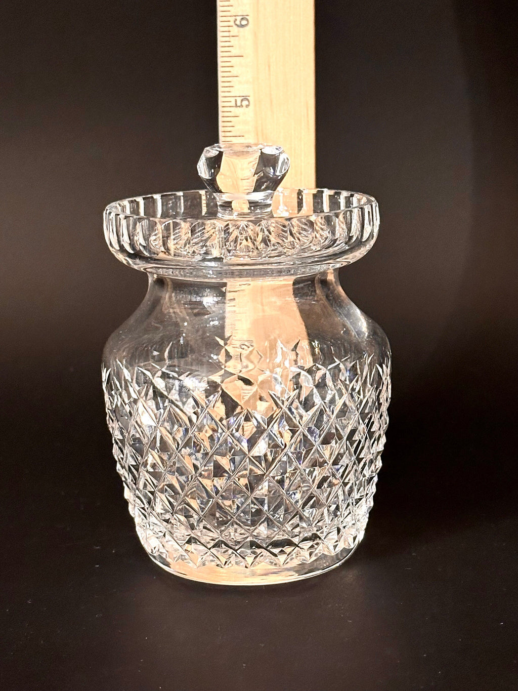 Waterford Crystal Jam / Jelly Jar in “Alana”  Pattern