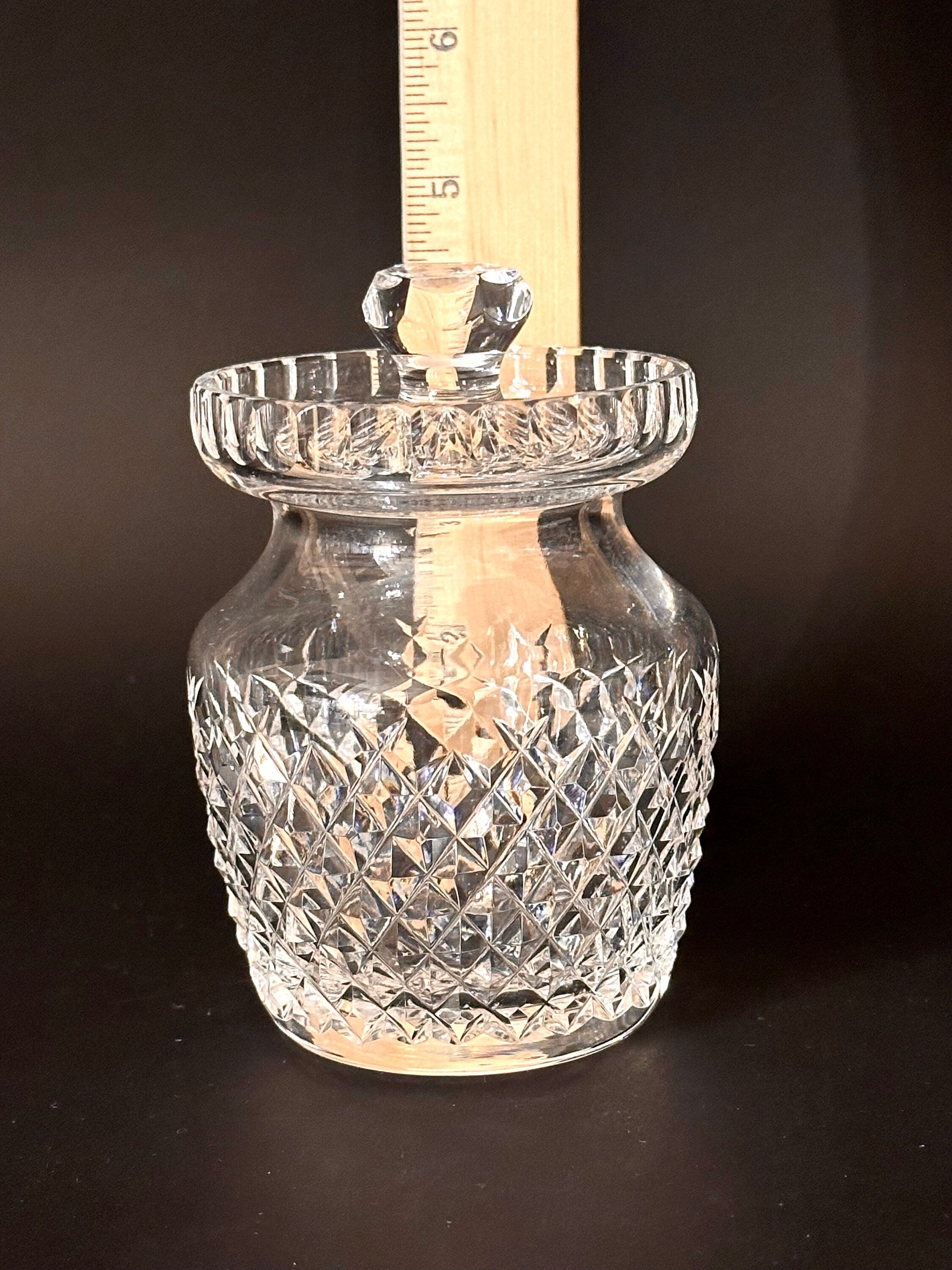 Waterford Crystal Jam / Jelly Jar in “Alana”  Pattern