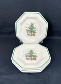4 Nikko Christmastime Salad/Dessert Plates