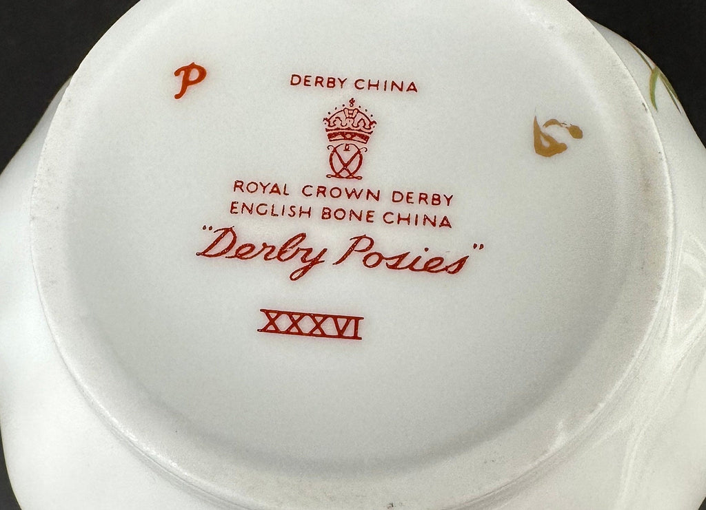 Royal Crown Derby Derby Posies Creamer and Open Sugar Bowl