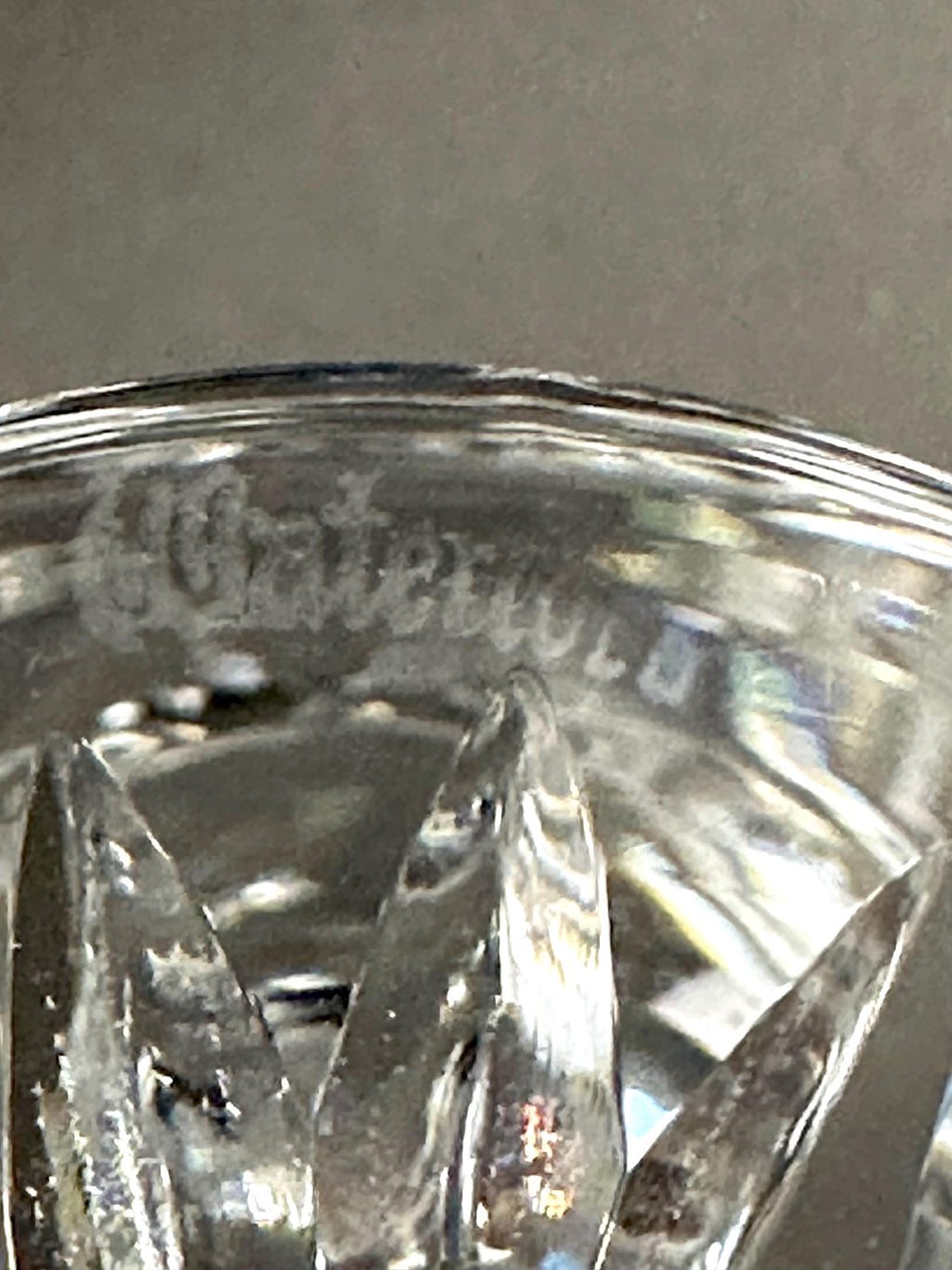 Set of Four Waterford Crystal Kenmare Claret Wine Glasses