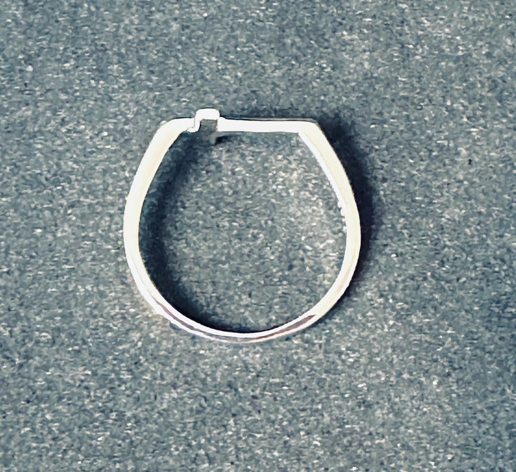 Delicate Crucifix Sterling Silver Ring