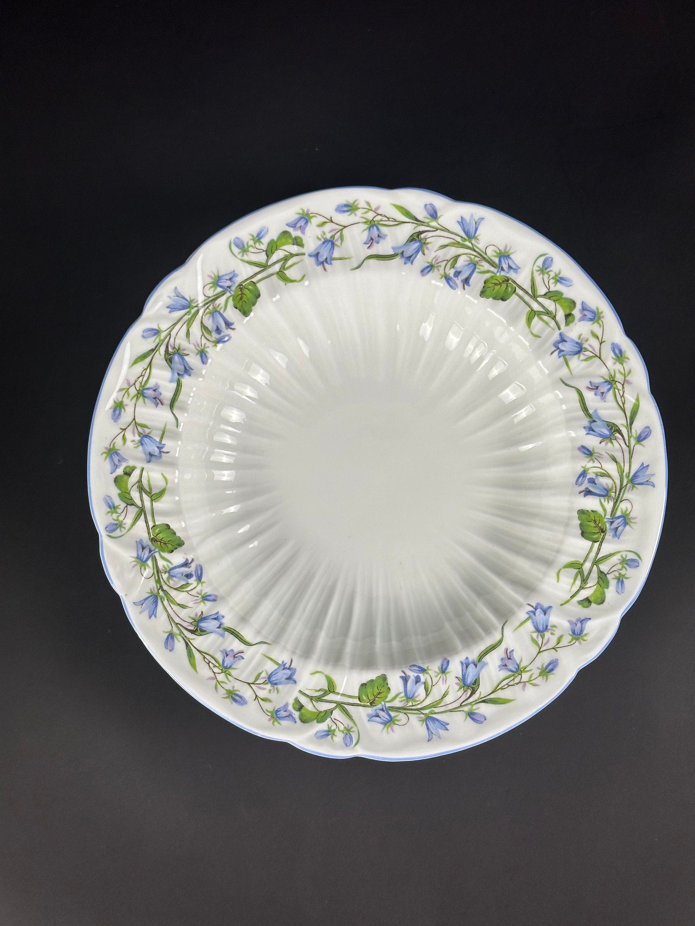 4 Shelley Harebell Large Soup Bowls