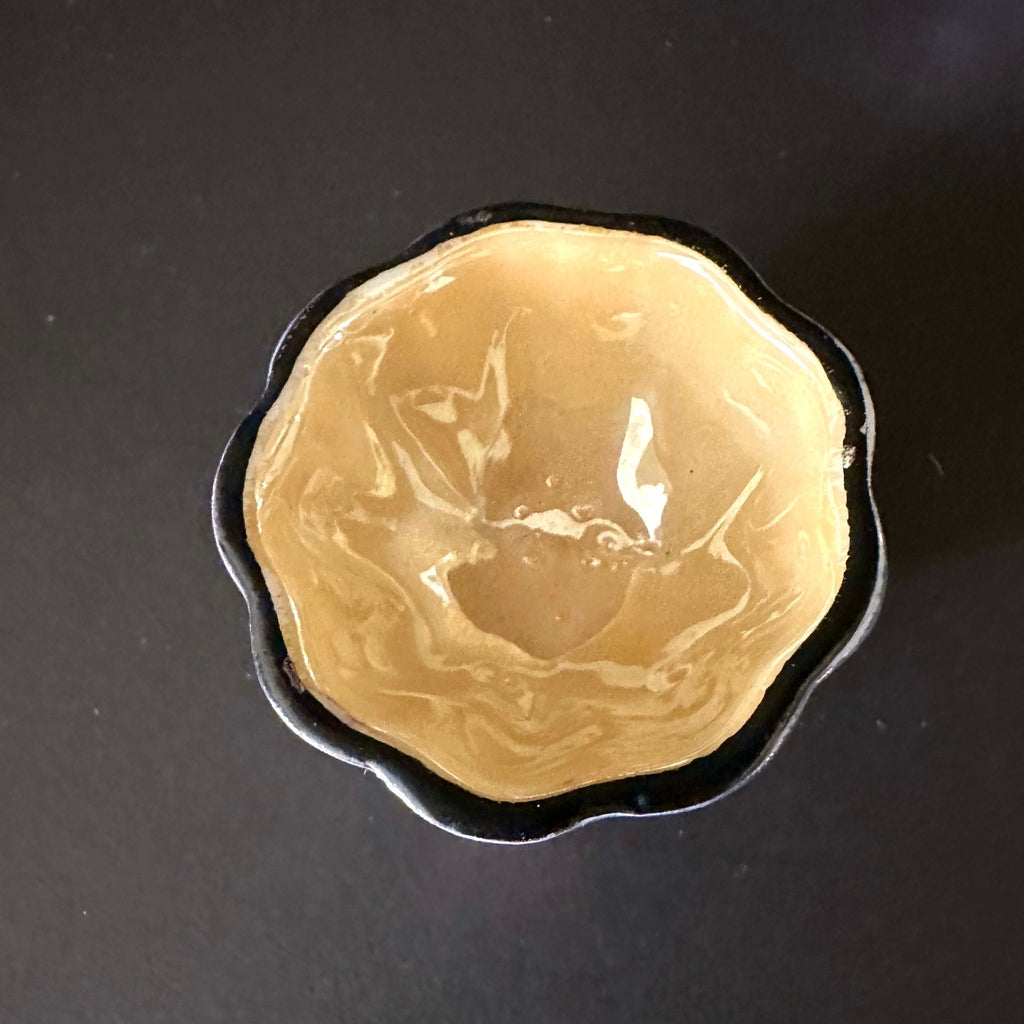 Four Irridescent Lusterware Salt Cellars