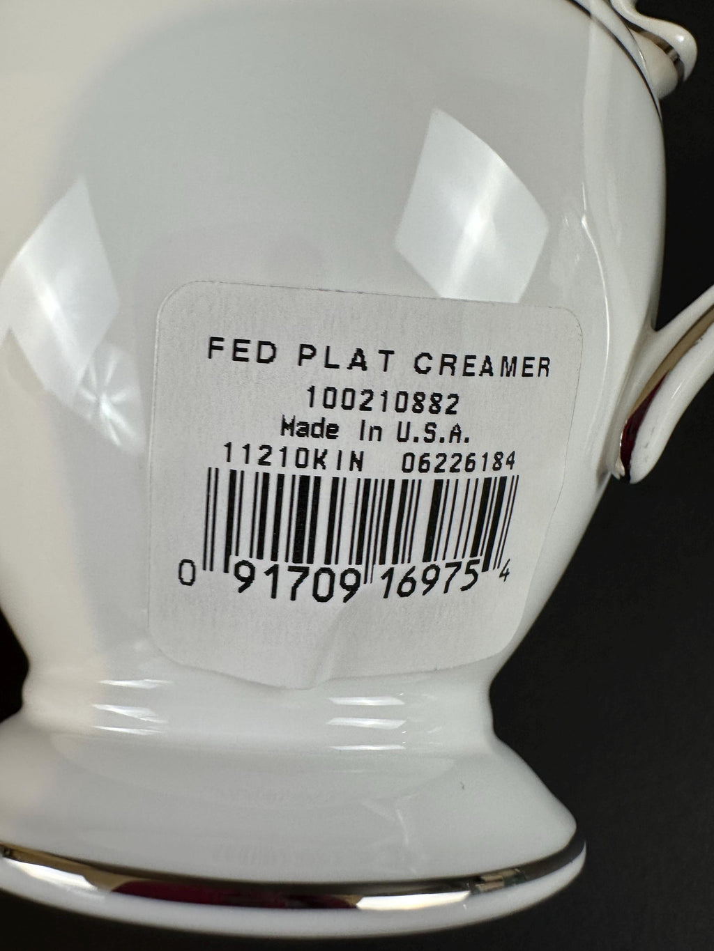 Lenox Federal Platinum Creamer