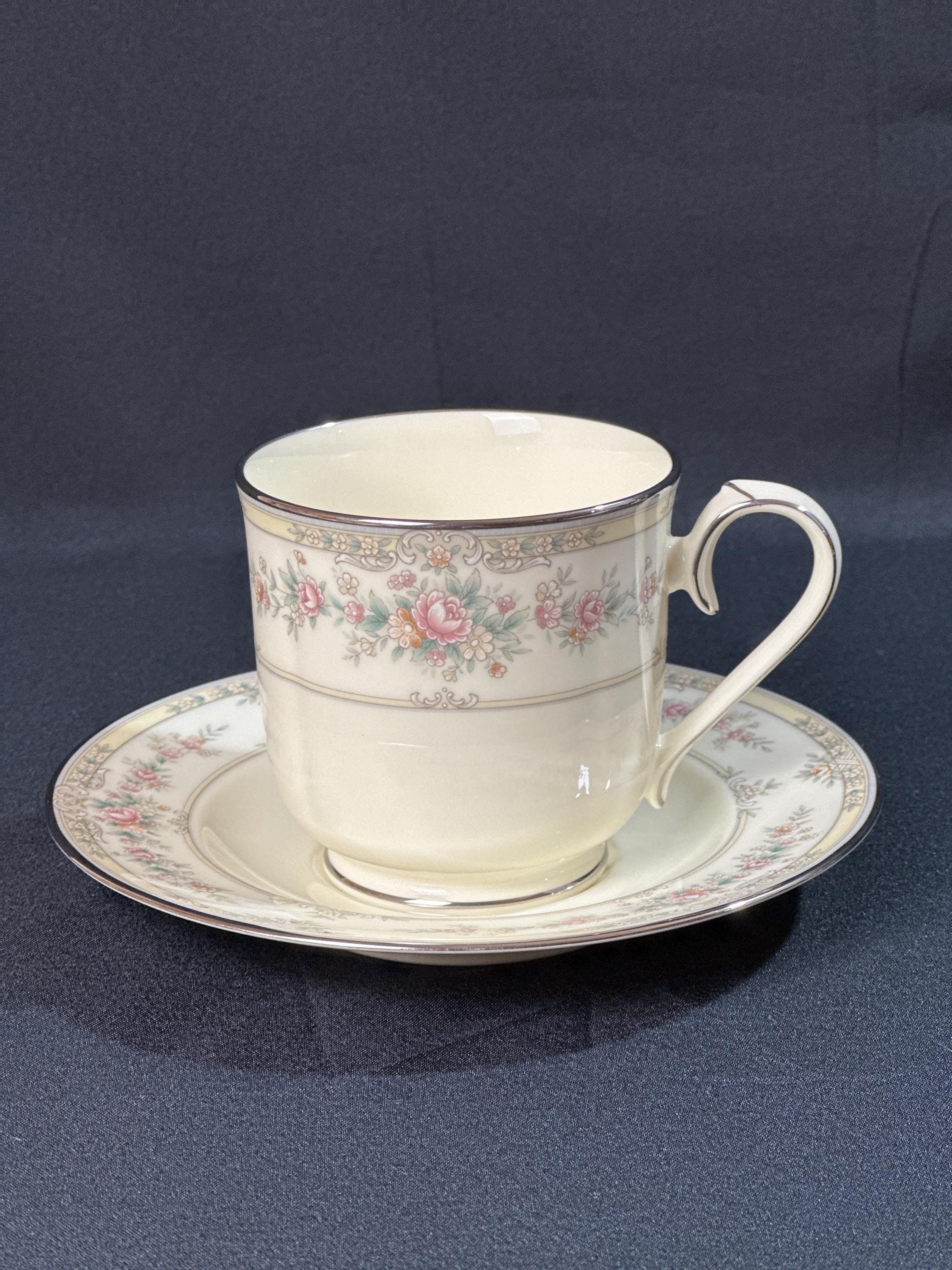 4 Noritake Shenandoah Teacups and Saucers