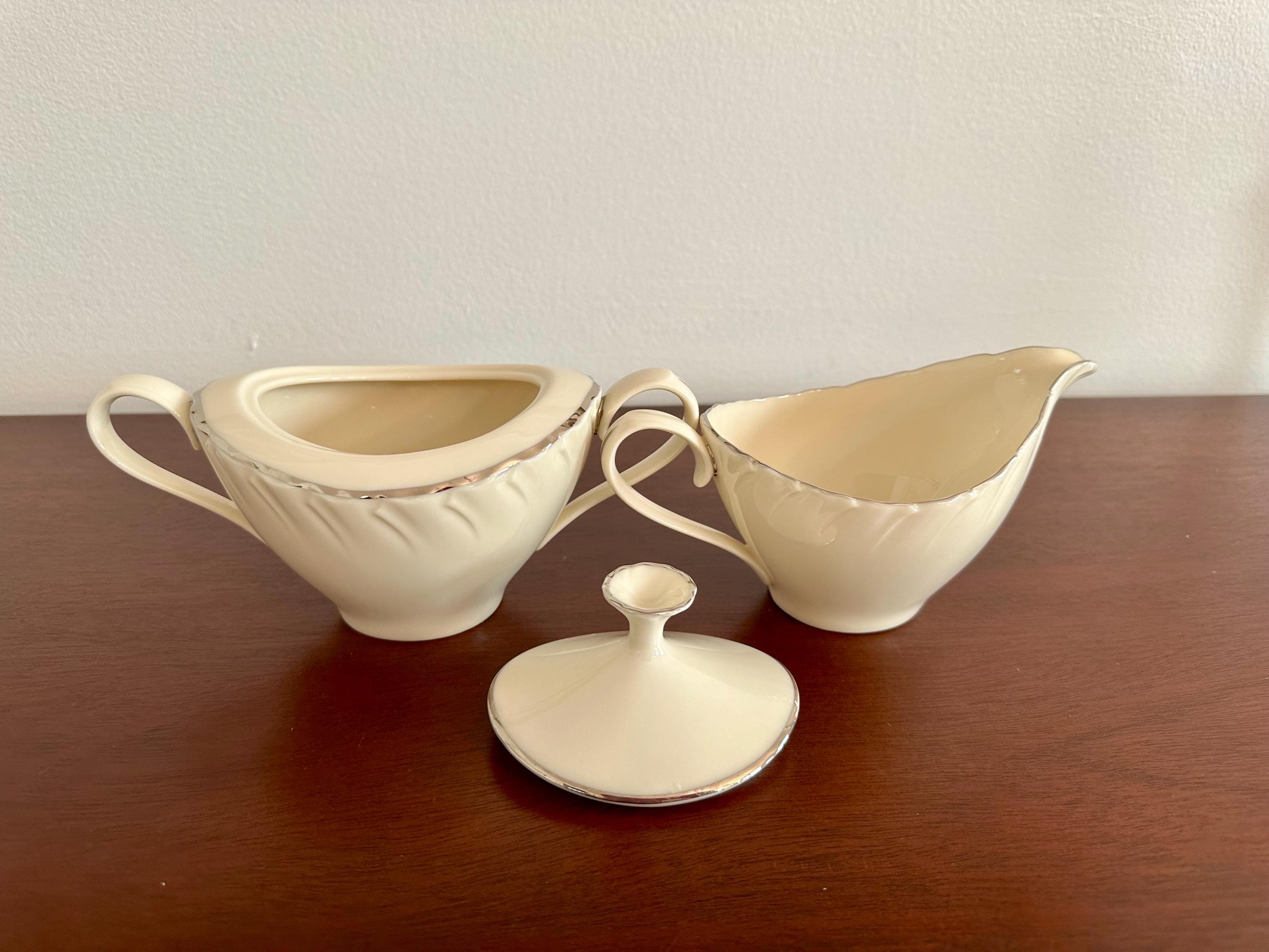 Lenox Weatherly Creamer and Sugar Bowl