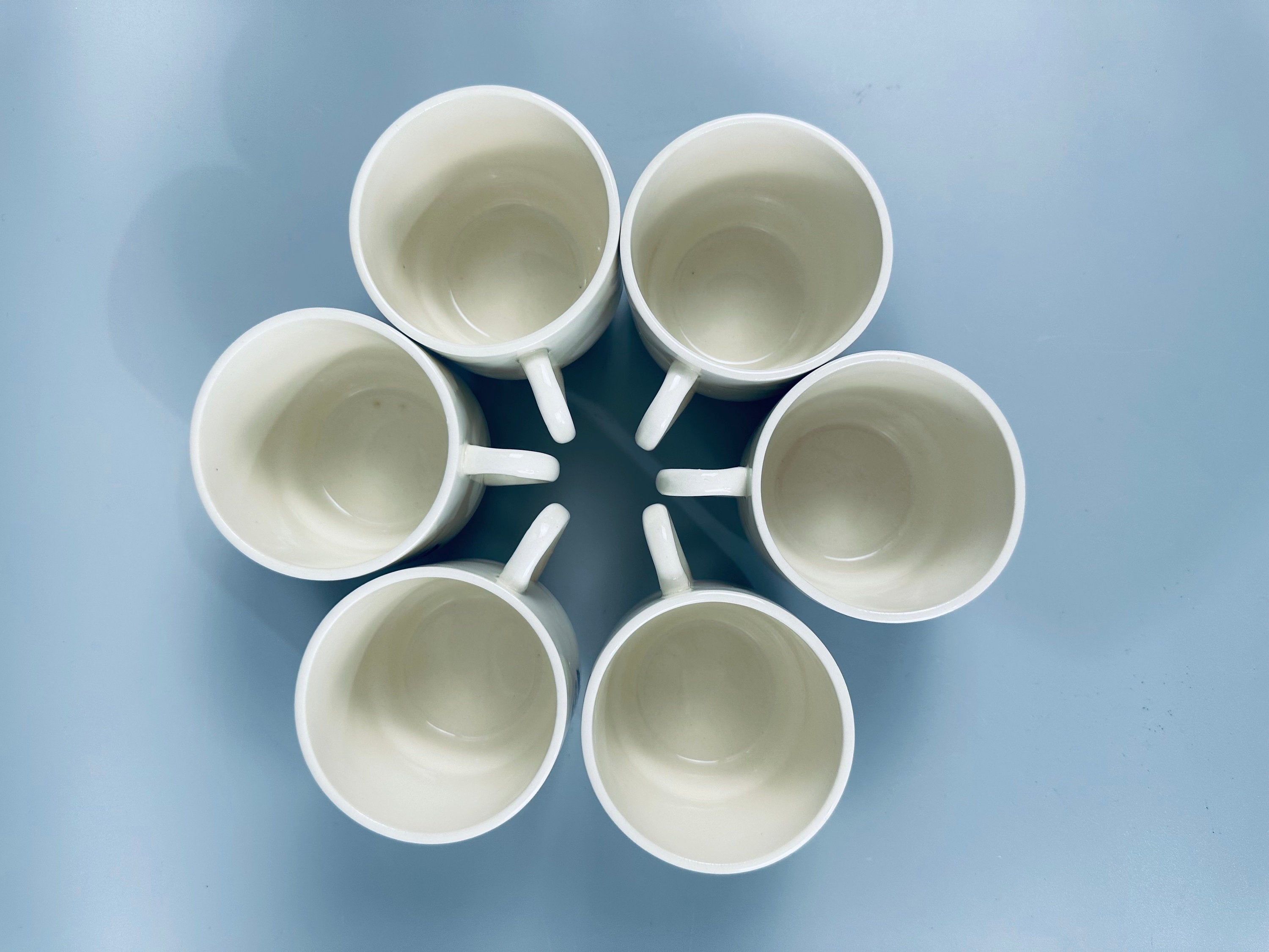 6 Stackable Blue Onion Mugs by Scio